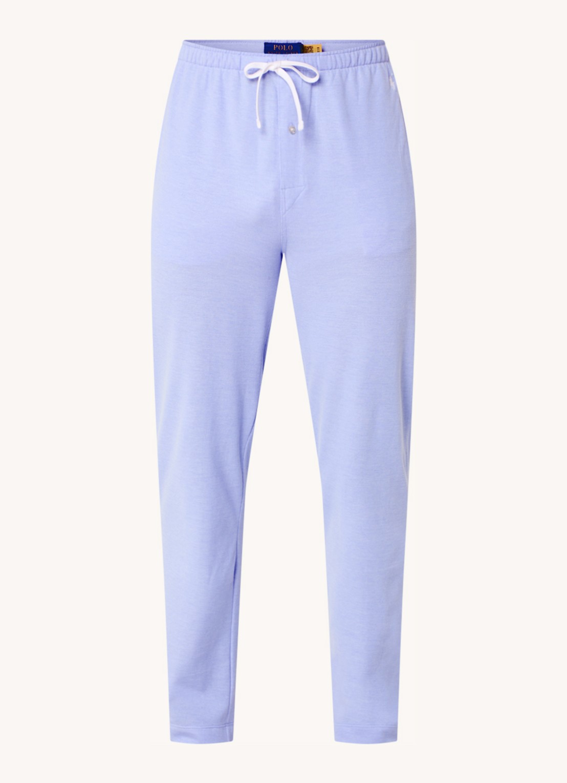 Ralph Lauren Pyjamabroek met logoprint en steekzakken - voorkant lavendel