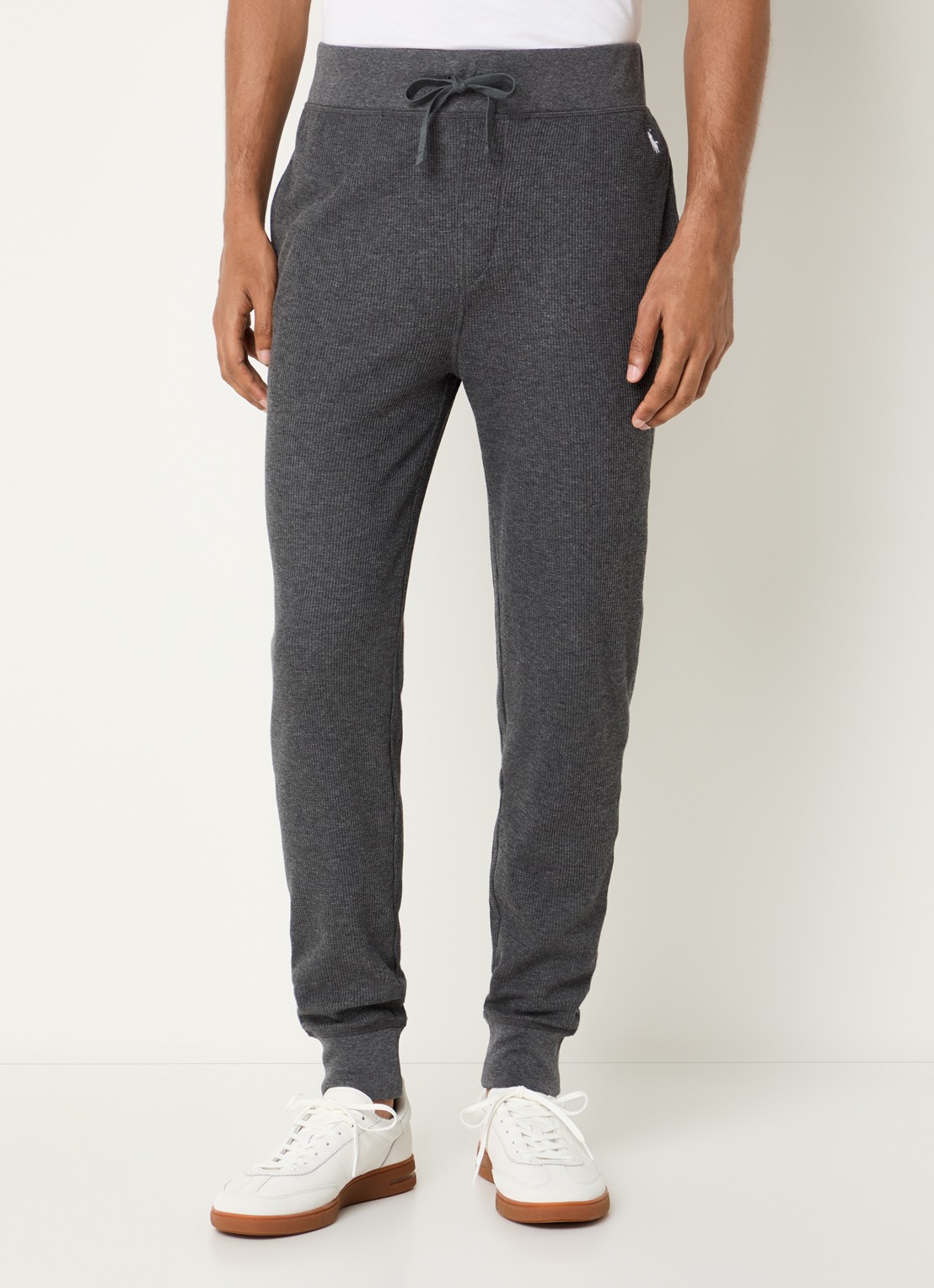 Ralph Lauren Pyjamabroek met steekzakken - detail donkergrijs