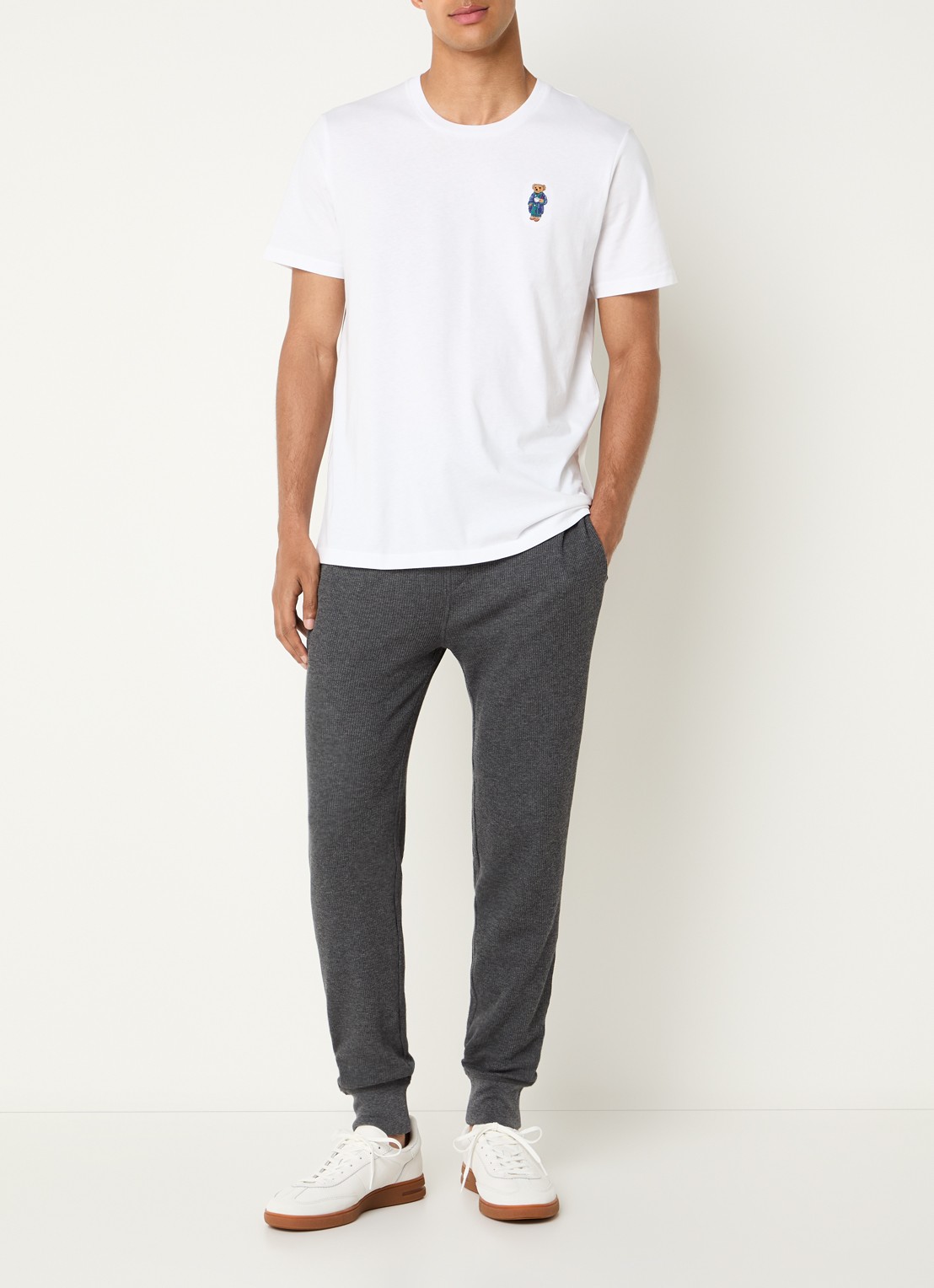 Ralph Lauren Pyjamabroek met steekzakken - voorkant 4 donkergrijs