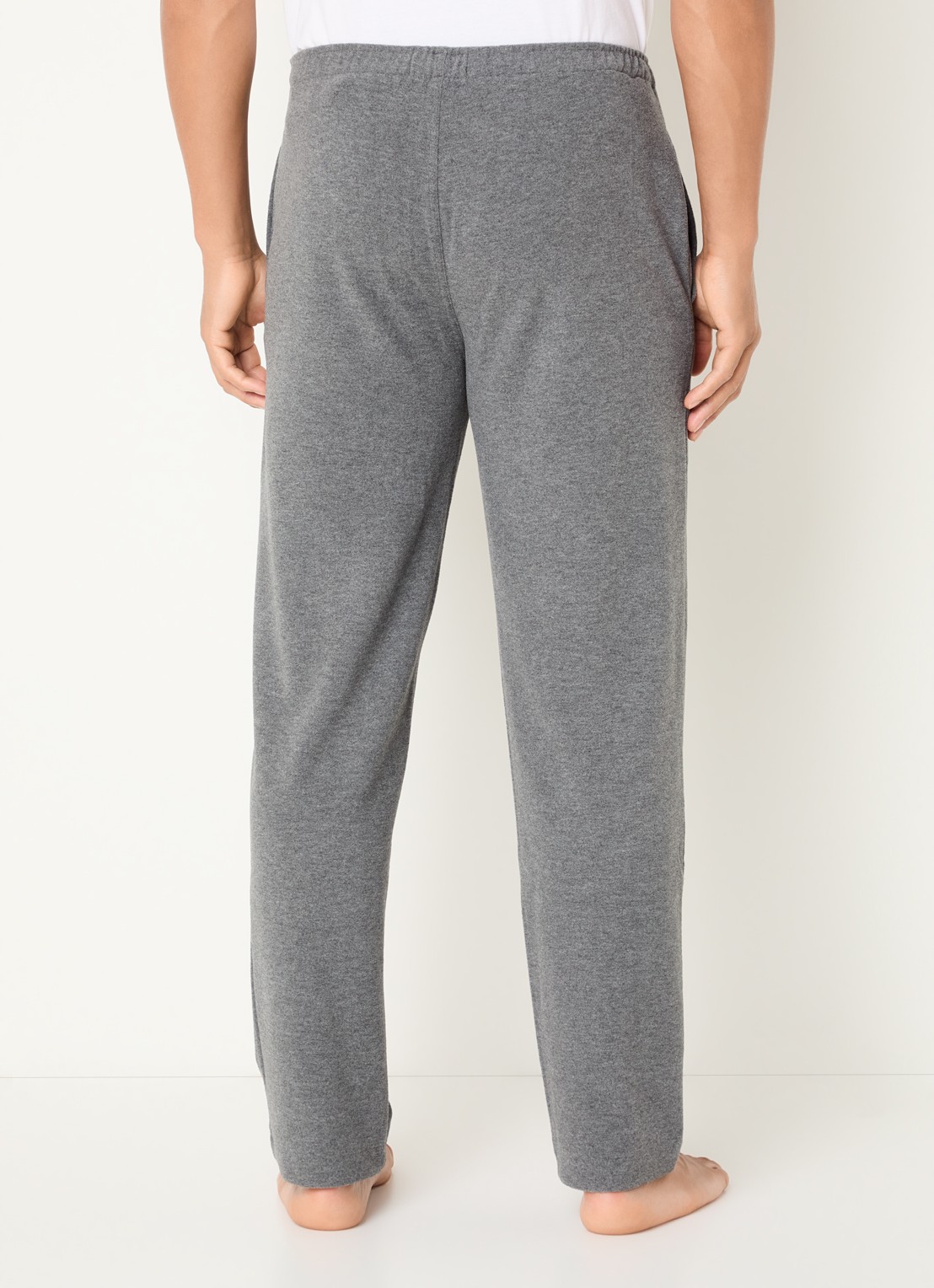Ralph Lauren Pyjamabroek met steekzakken - achterkant grijs
