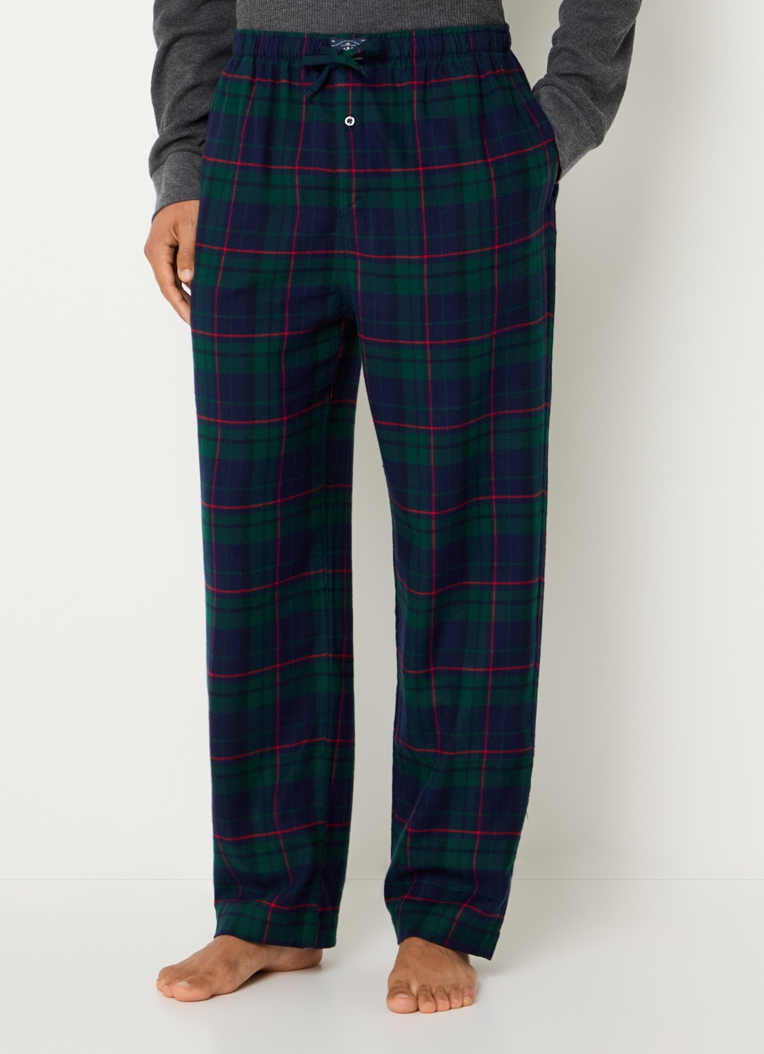 Ralph Lauren Pyjamabroek met steekzakken - detail groen
