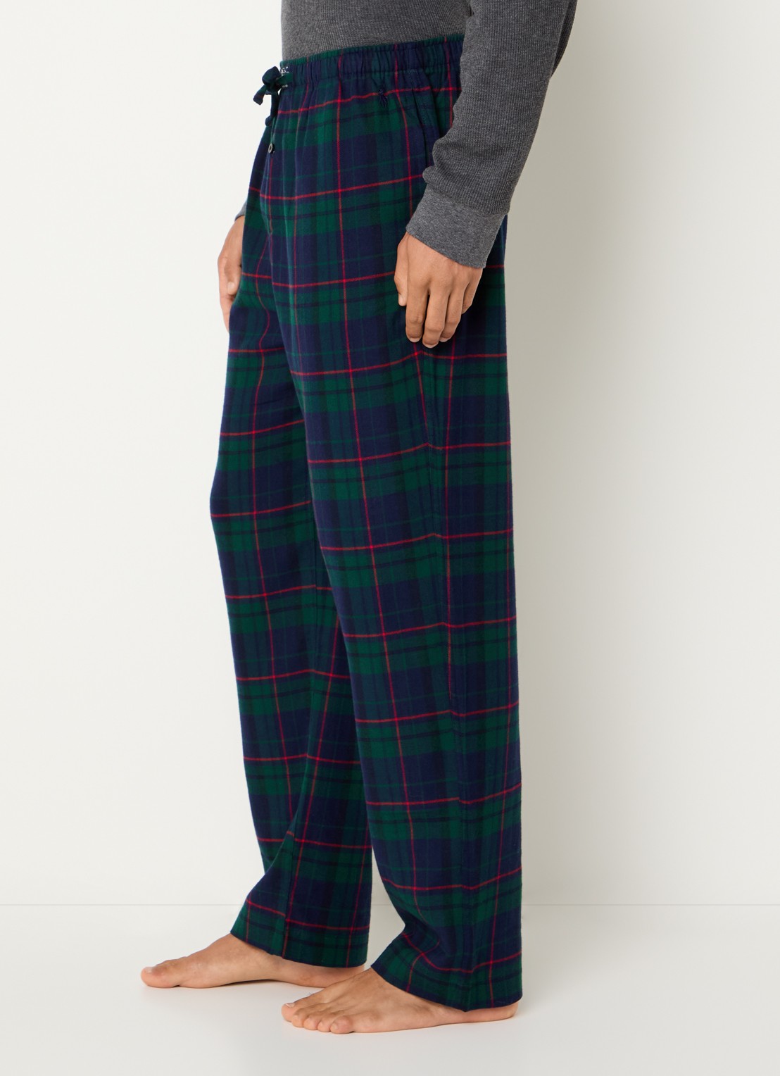 Ralph Lauren Pyjamabroek met steekzakken - detail 2 groen