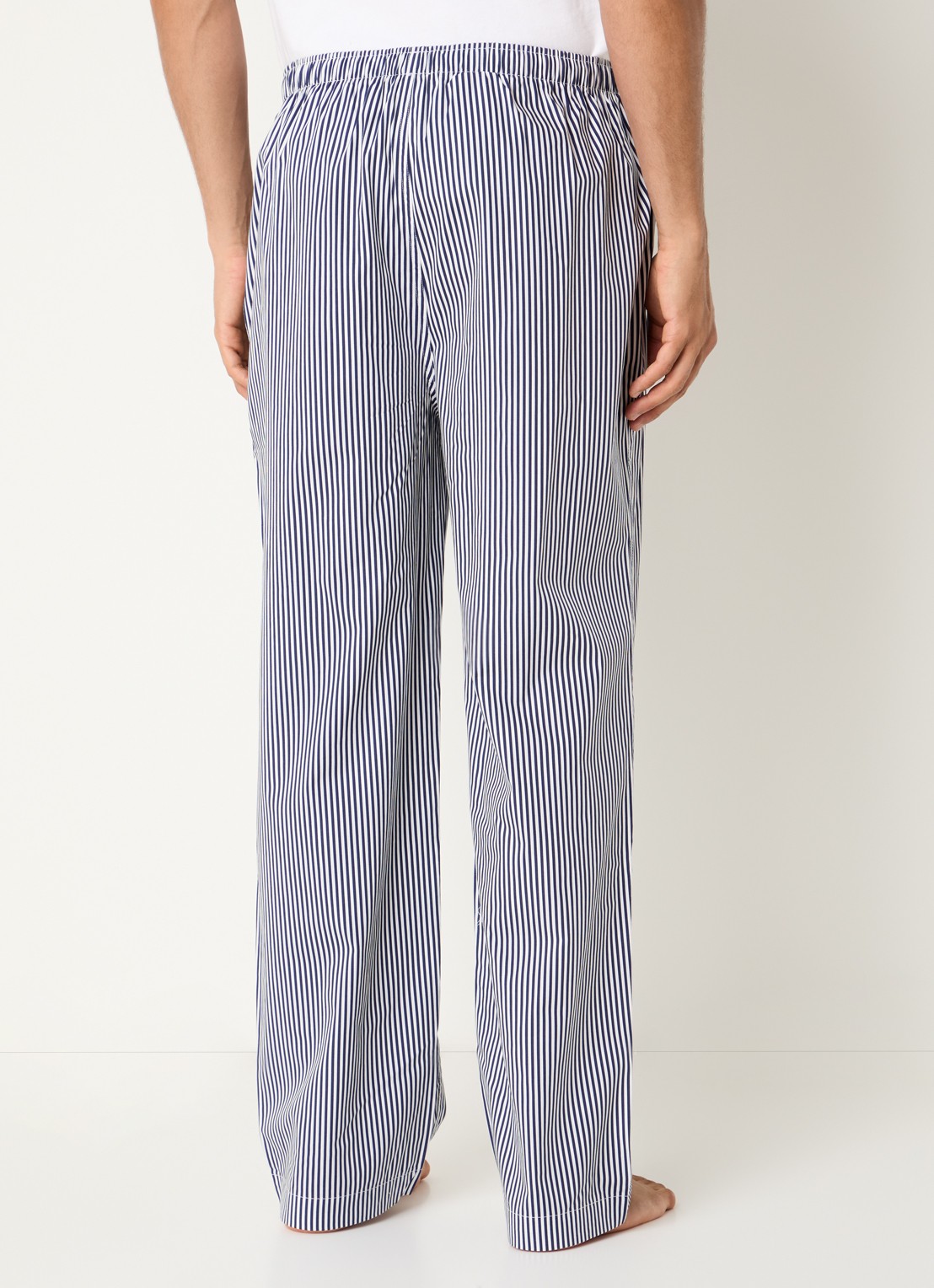 Ralph Lauren Pyjamabroek met streepprint - achterkant 3 royalblauw