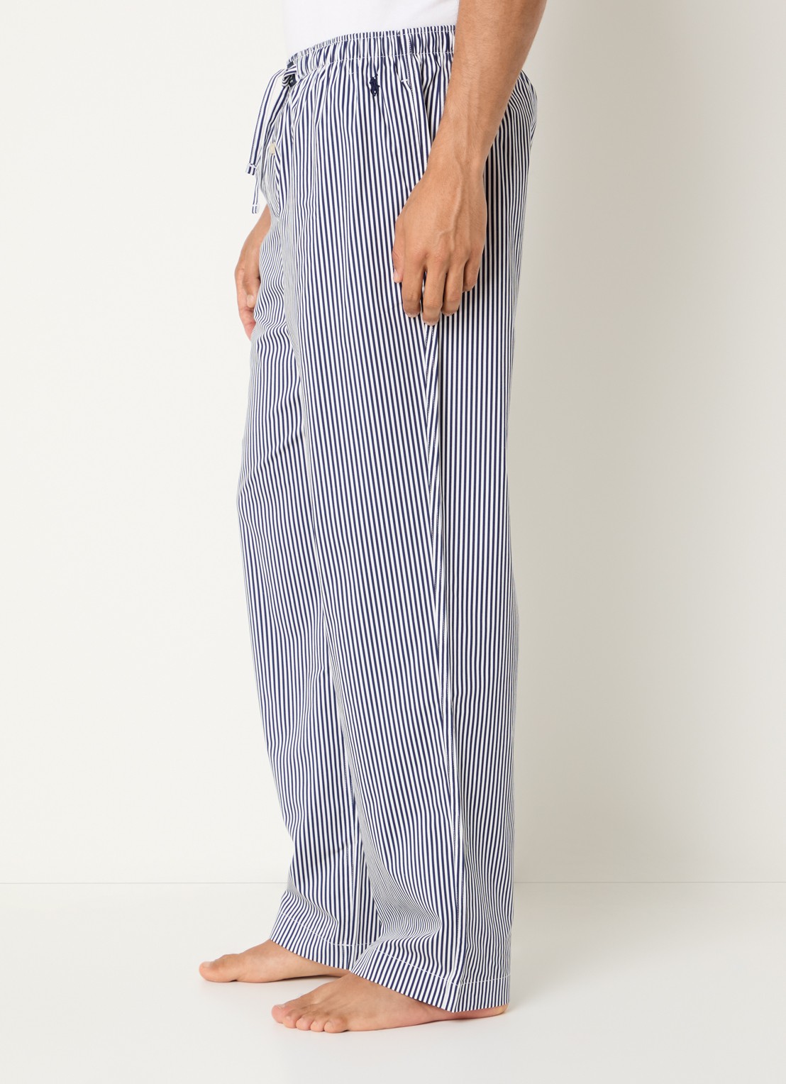 Ralph Lauren Pyjamabroek met streepprint - detail 5 royalblauw