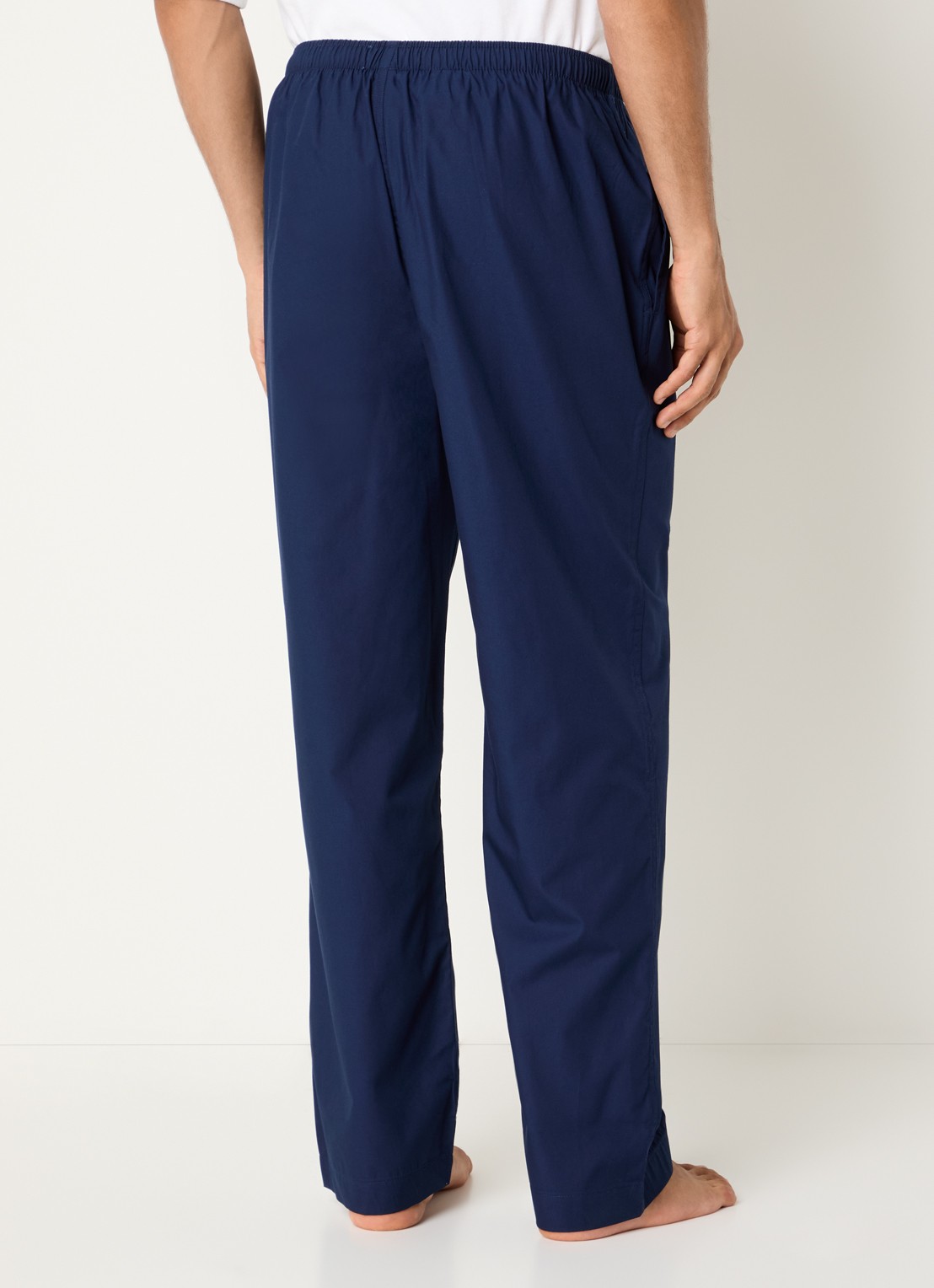 Ralph Lauren Pyjamabroek met streepprint - achterkant 3 donkerblauw