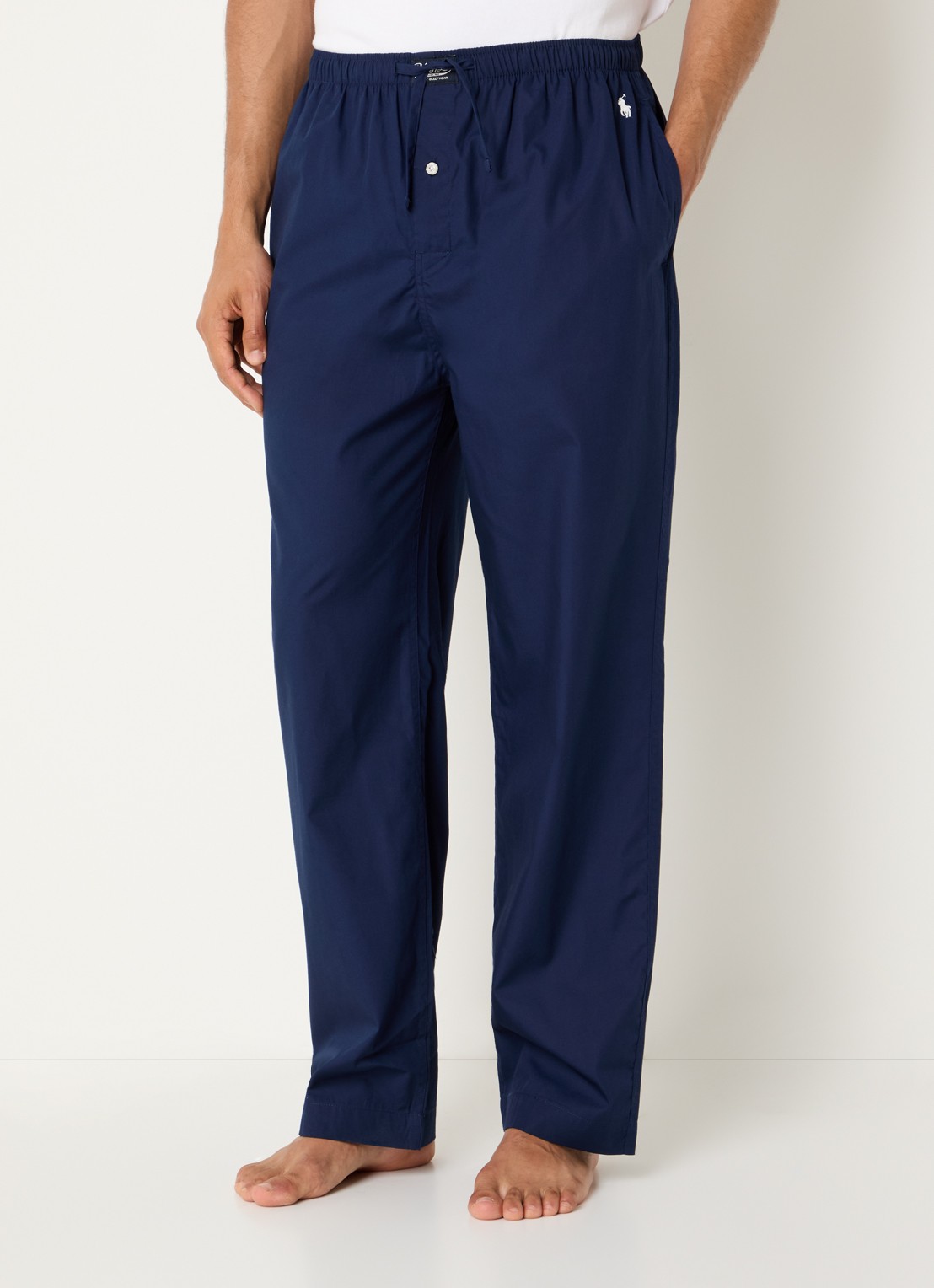 Ralph Lauren Pyjamabroek met streepprint - detail 4 donkerblauw
