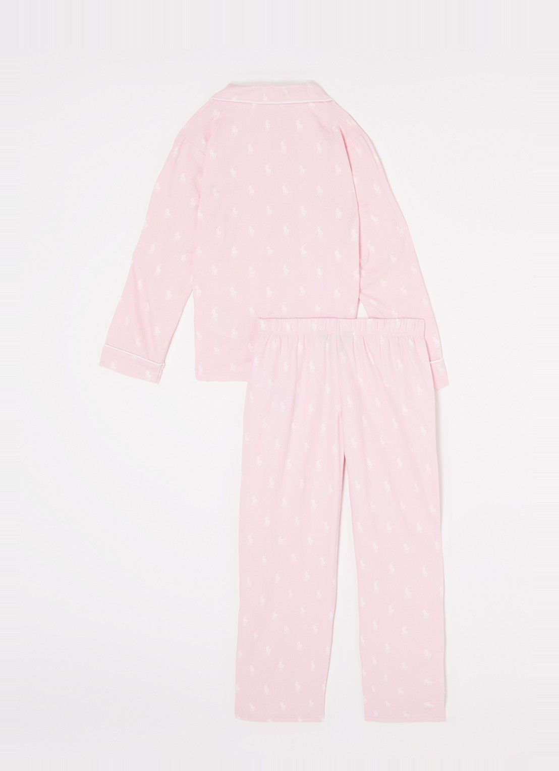 Ralph Lauren Pyjamaset met logoprint - achterkant 2 roze