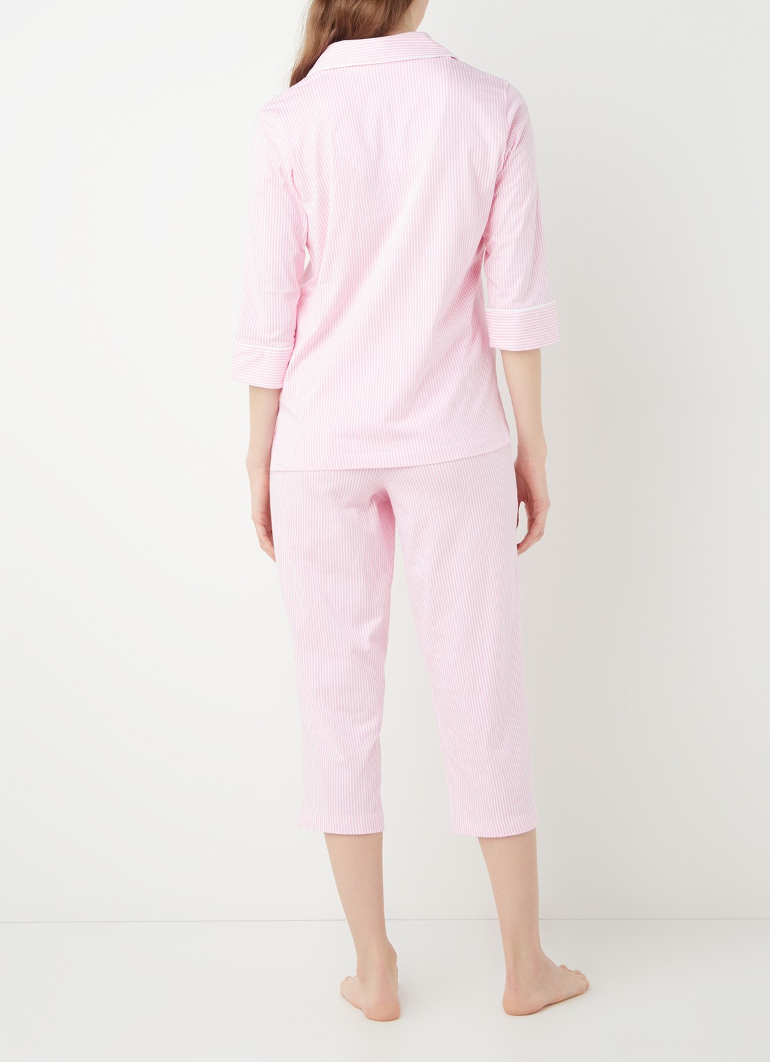 Ralph Lauren Pyjamaset met print - achterkant 4 lichtroze