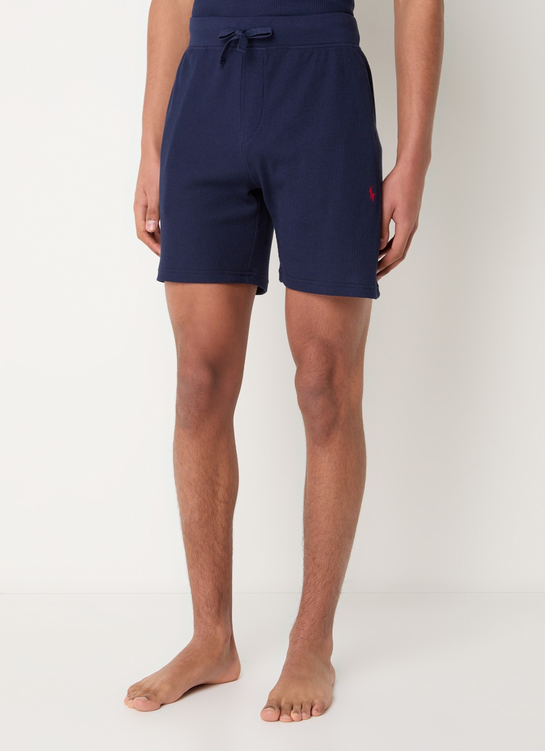 Ralph Lauren Pyjamashorts met structuur - detail 4 donkerblauw