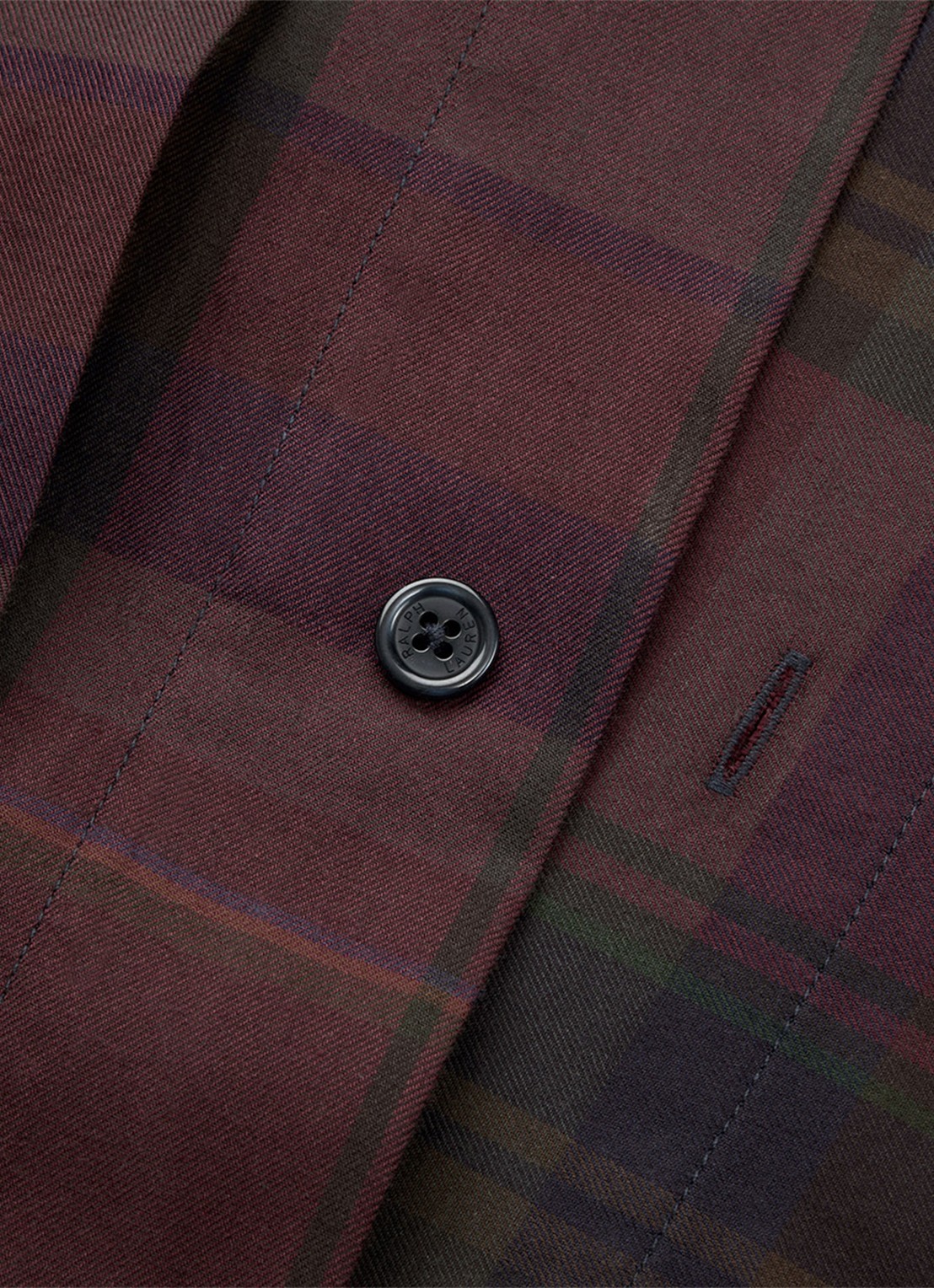 Ralph Lauren Quinn dekbedovertrek - exclusief kussenslopen - detail 3 aubergine
