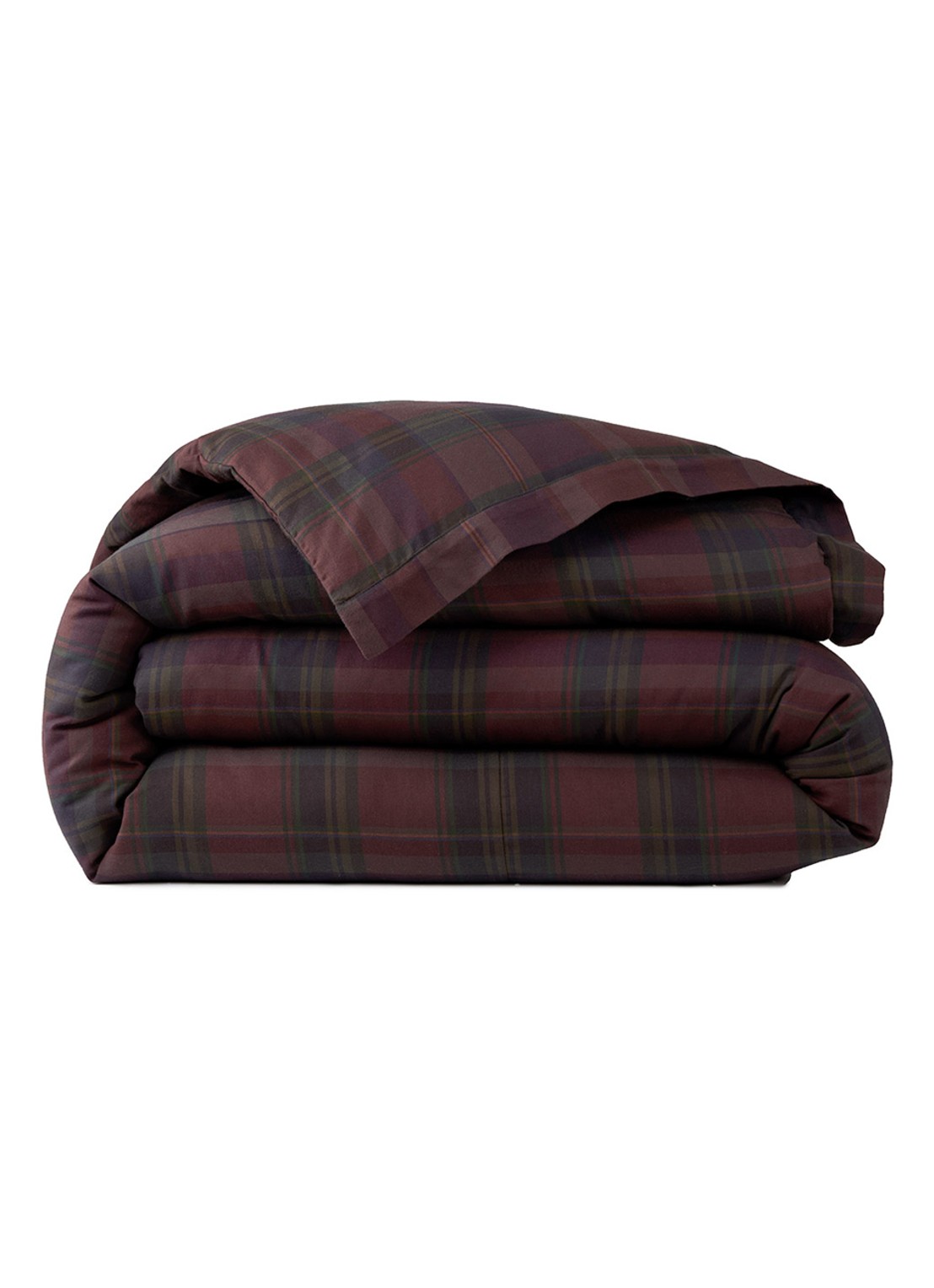 Ralph Lauren Quinn dekbedovertrek - exclusief kussenslopen - voorkant aubergine