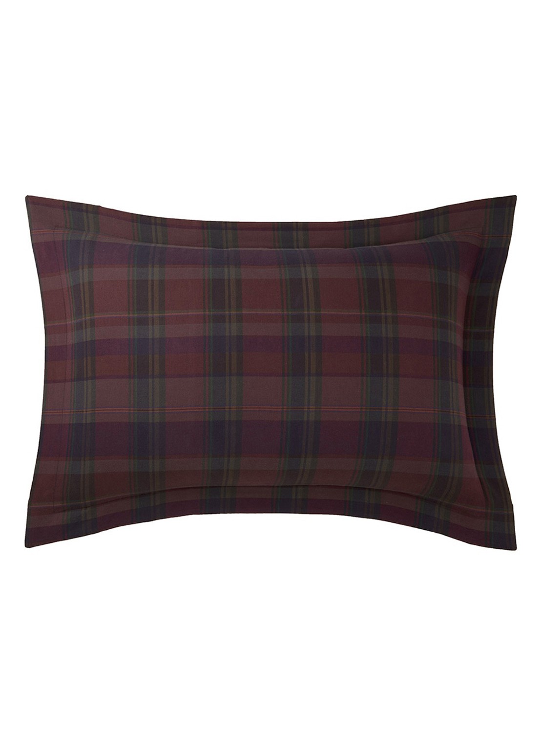 Ralph Lauren Quinn kussensloop van katoen 80TC - voorkant aubergine