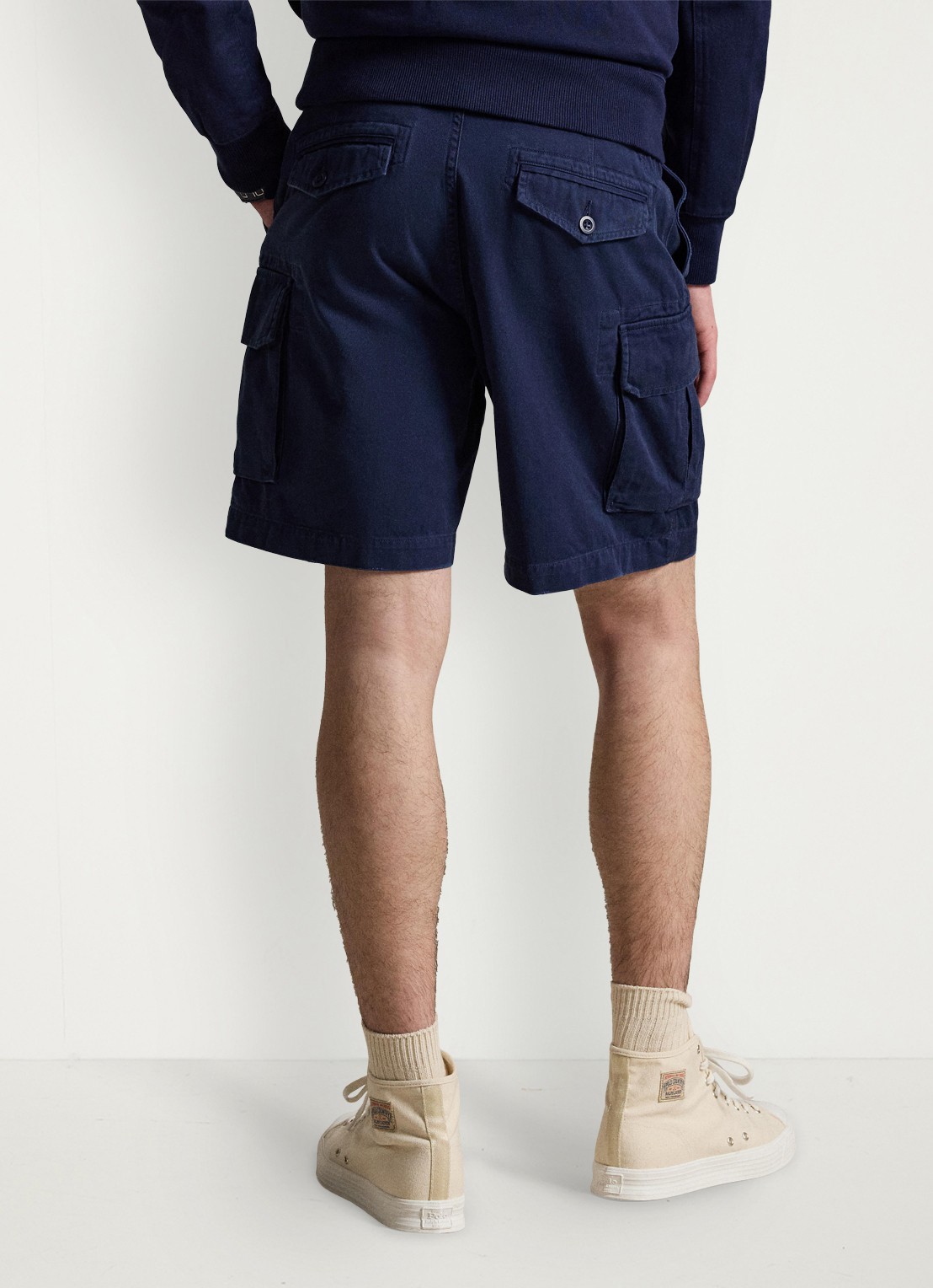 Ralph Lauren Regular fit korte cargobroek - achterkant 2 newport navy