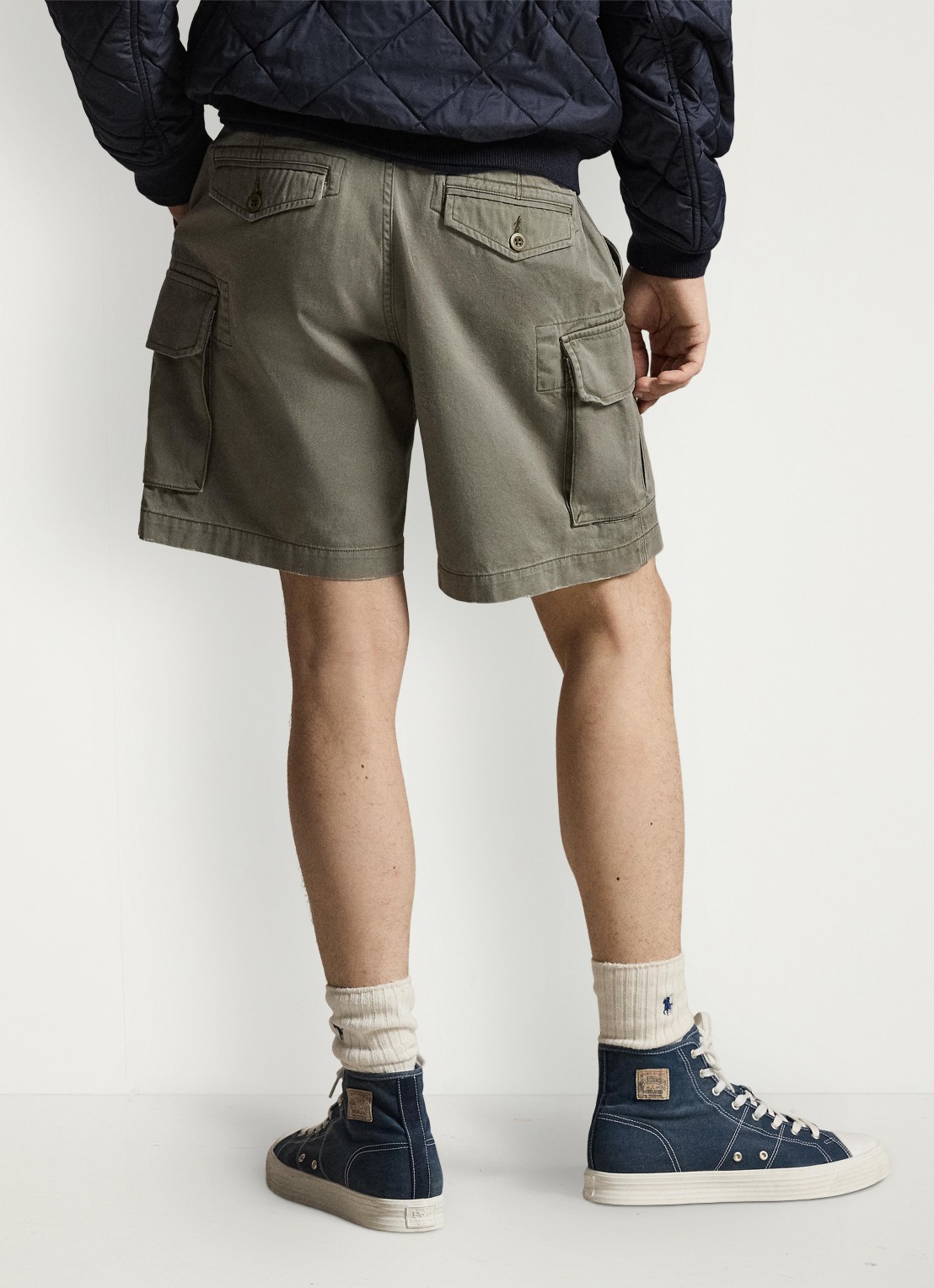 Ralph Lauren Regular fit korte cargobroek - achterkant 4 mountain green-30yg