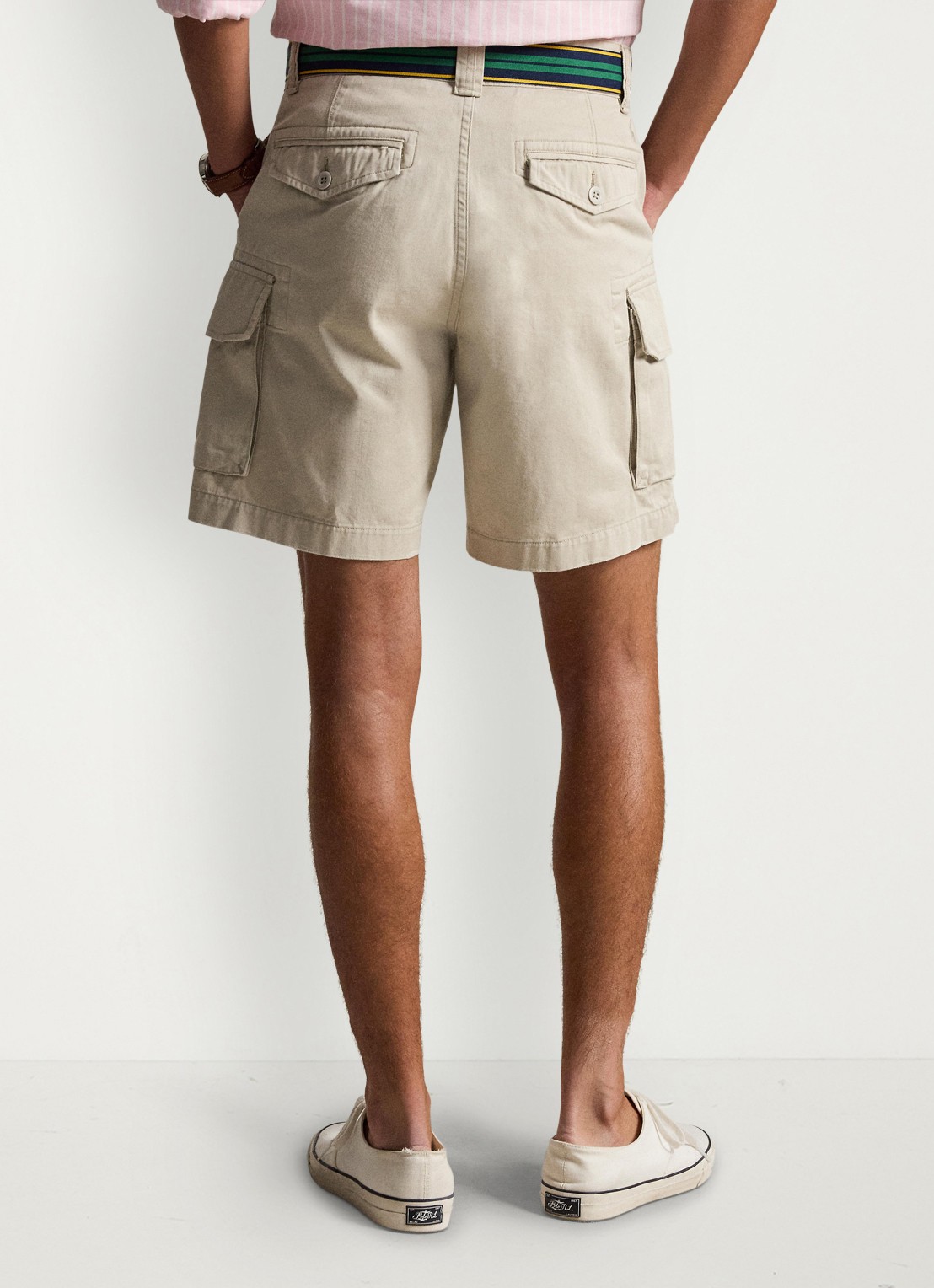 Ralph Lauren Regular fit korte cargobroek - achterkant 3 classic stone-2xdy