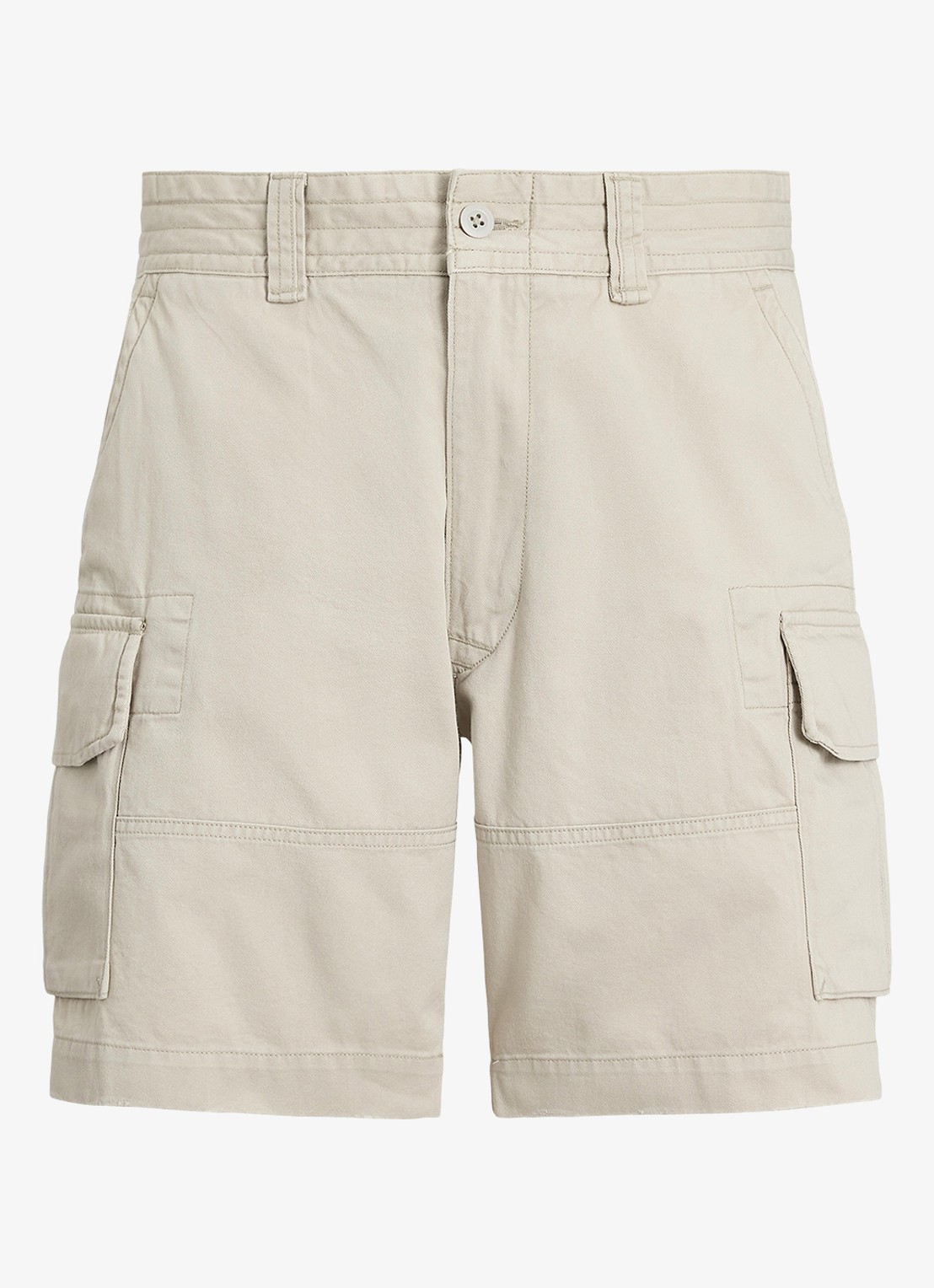 Ralph Lauren Regular fit korte cargobroek - voorkant 4 classic stone-2xdy