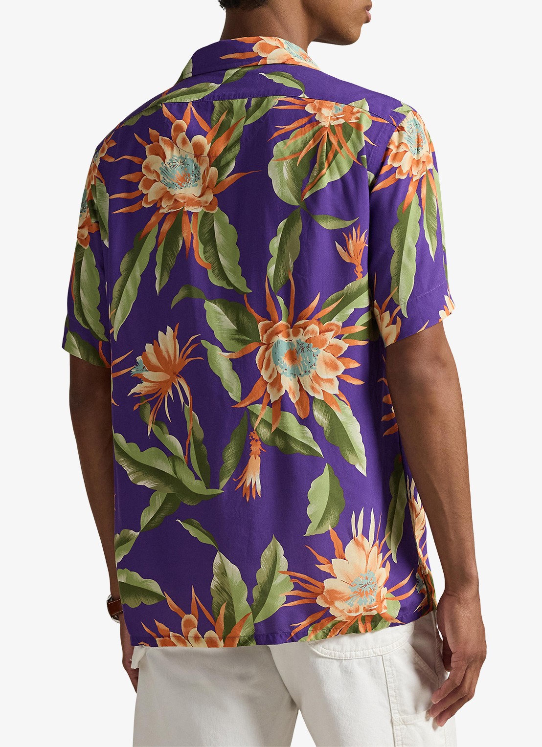 Ralph Lauren Regular fit overhemd met bloemenprint - achterkant purple south floral