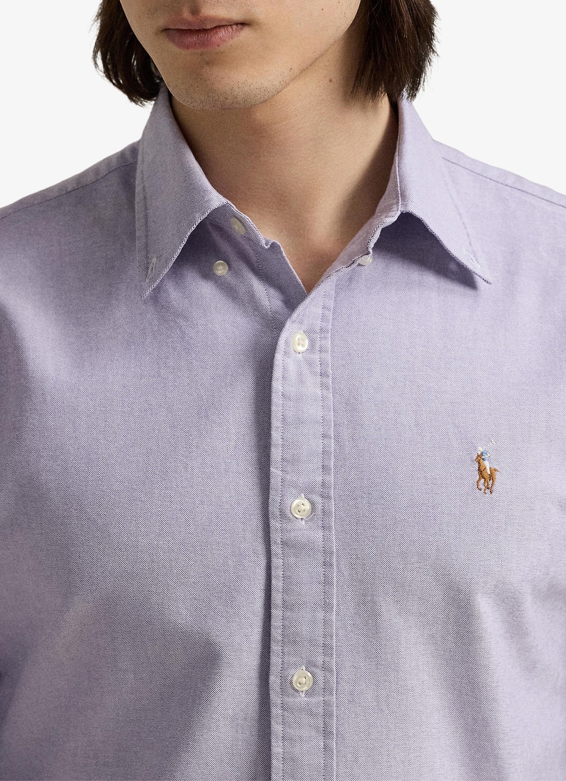 Ralph Lauren Regular fit overhemd met button down kraag - detail 5 4070a thistle / paars