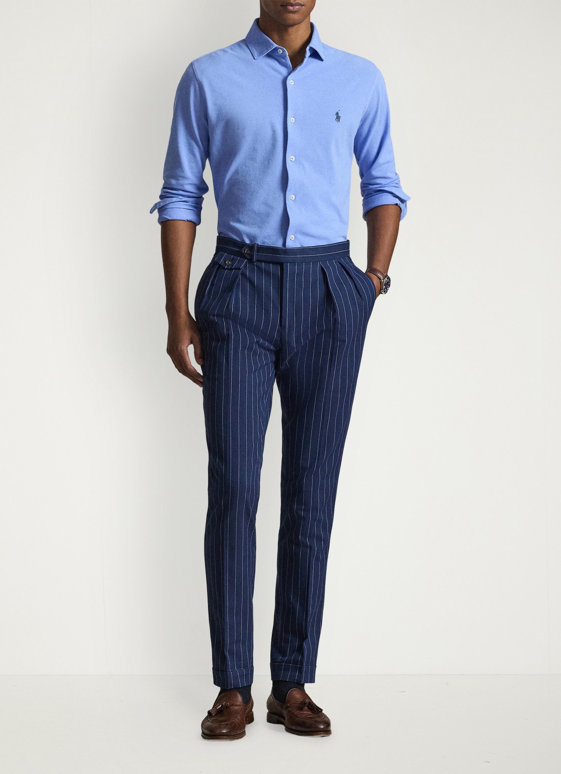 Ralph Lauren Regular fit overhemd met logo - detail 3 canvas blue / blauw