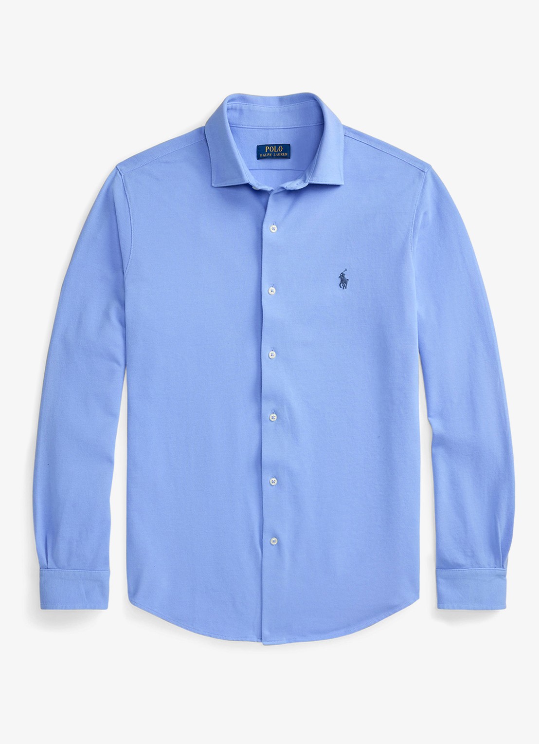 Ralph Lauren Regular fit overhemd met logo - voorkant canvas blue / blauw