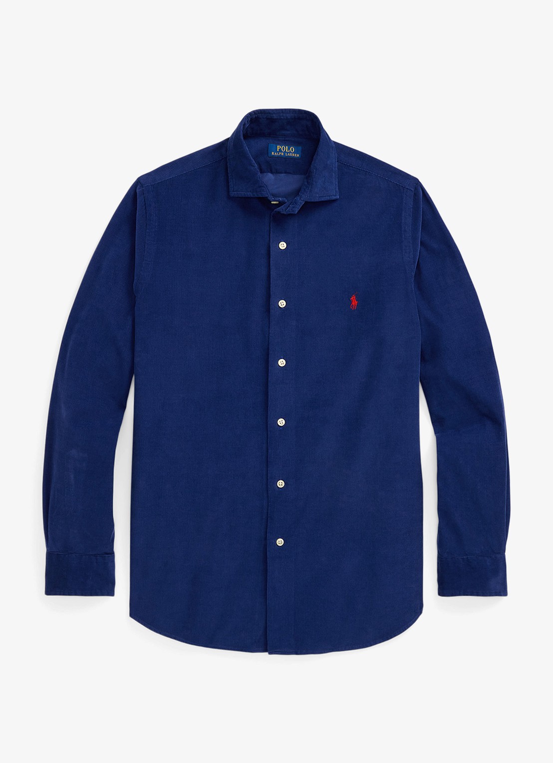 Ralph Lauren Regular fit overhemd met logoborduring - voorkant freshwater / donkerblauw