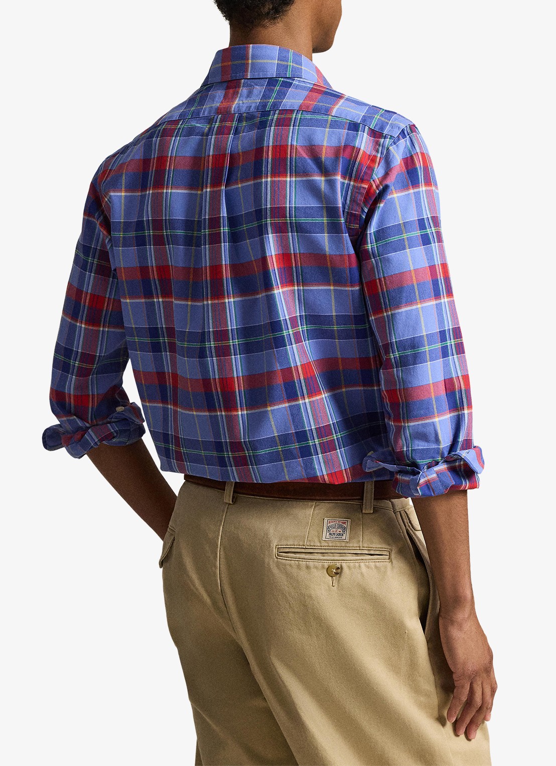Ralph Lauren Regular fit overhemd met logoborduring - achterkant 2 donkerblauw