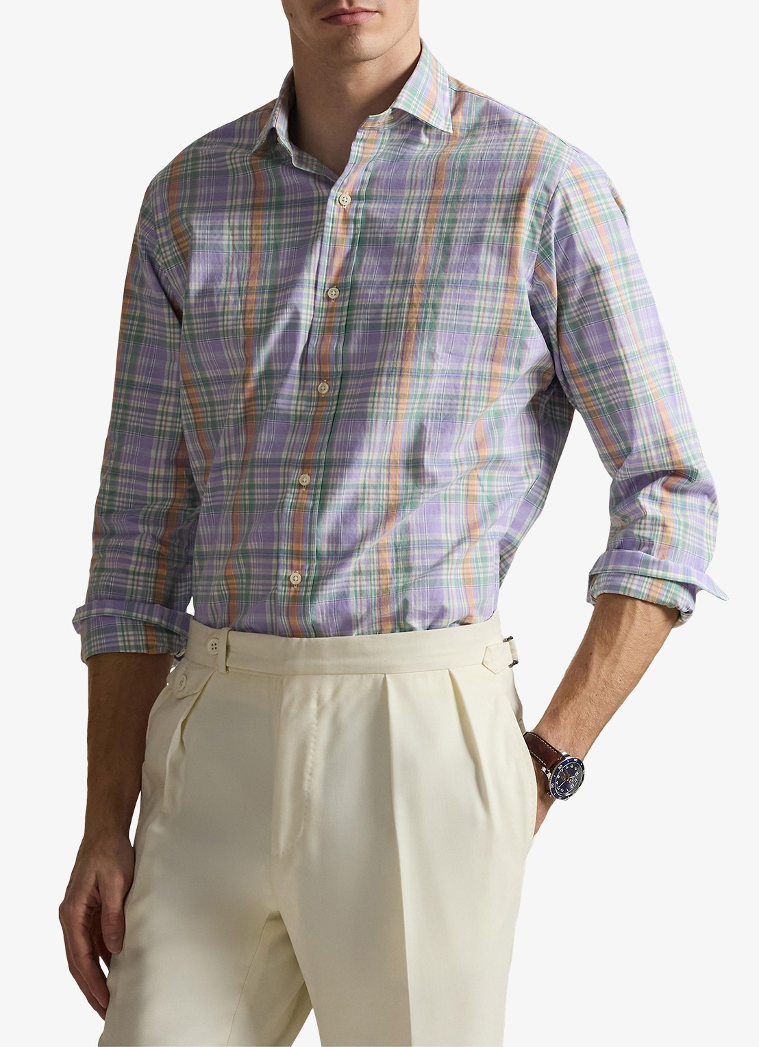 Ralph Lauren Regular fit overhemd met print - detail 3 7123b lavender orange / lavendel