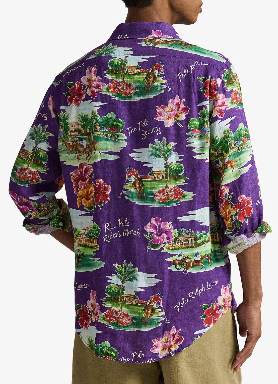 Ralph Lauren Regular fit overhemd met print - achterkant 3 paars