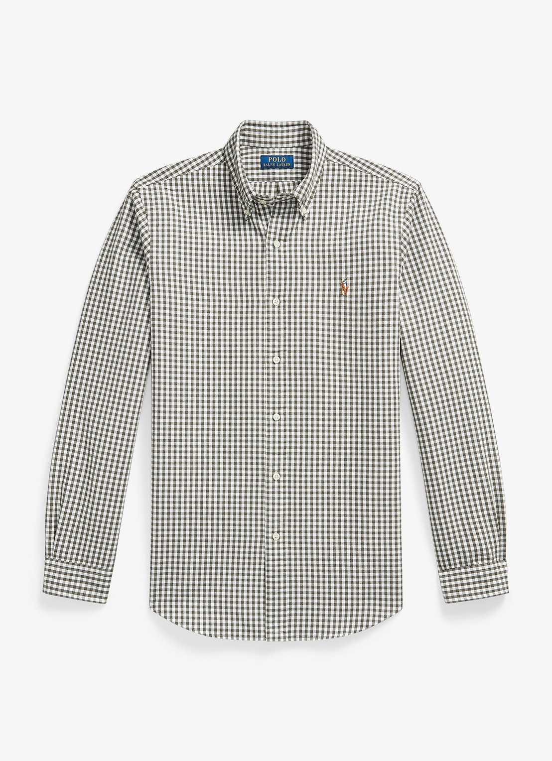 Ralph Lauren Regular fit overhemd met ruisedessin - voorkant 4 grijs