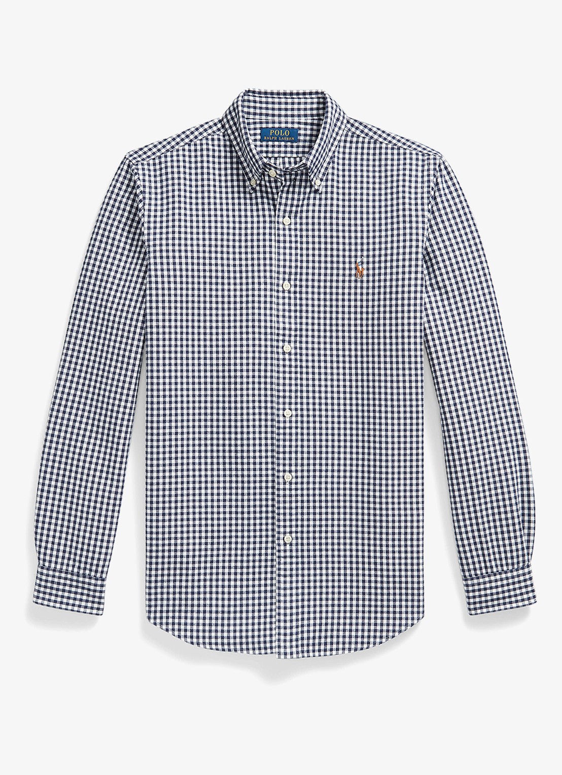 Ralph Lauren Regular fit overhemd met ruisedessin - voorkant 6 grijs