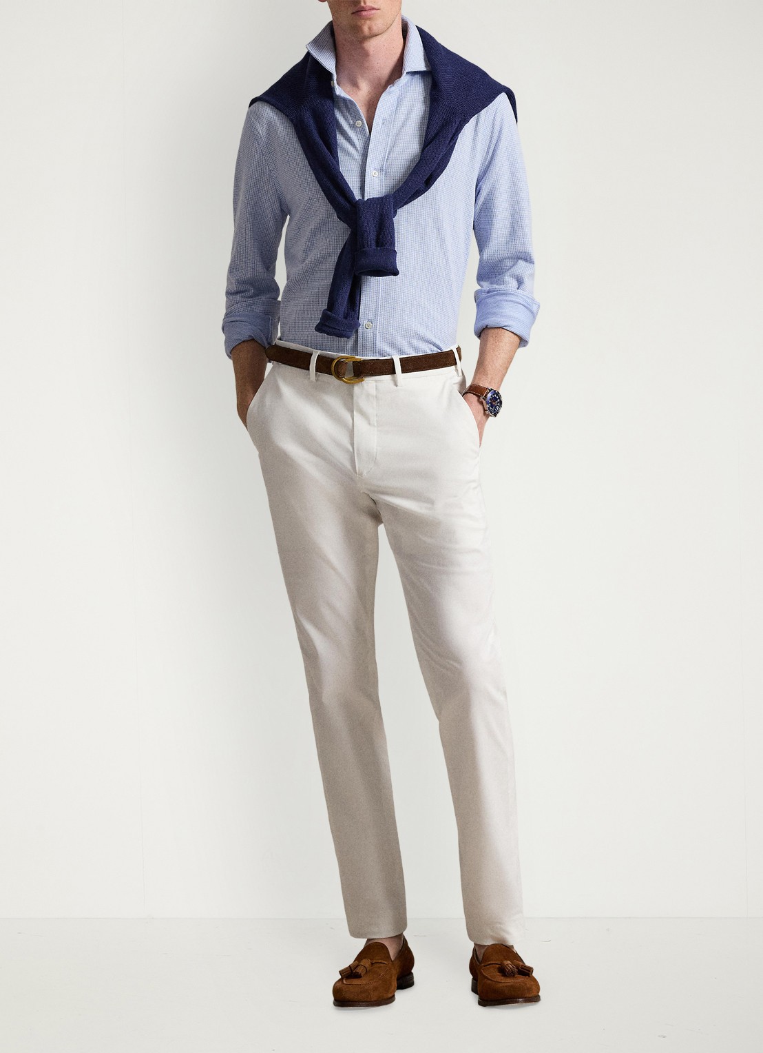 Ralph Lauren Regular fit overhemd met ruitdessin - detail zwart