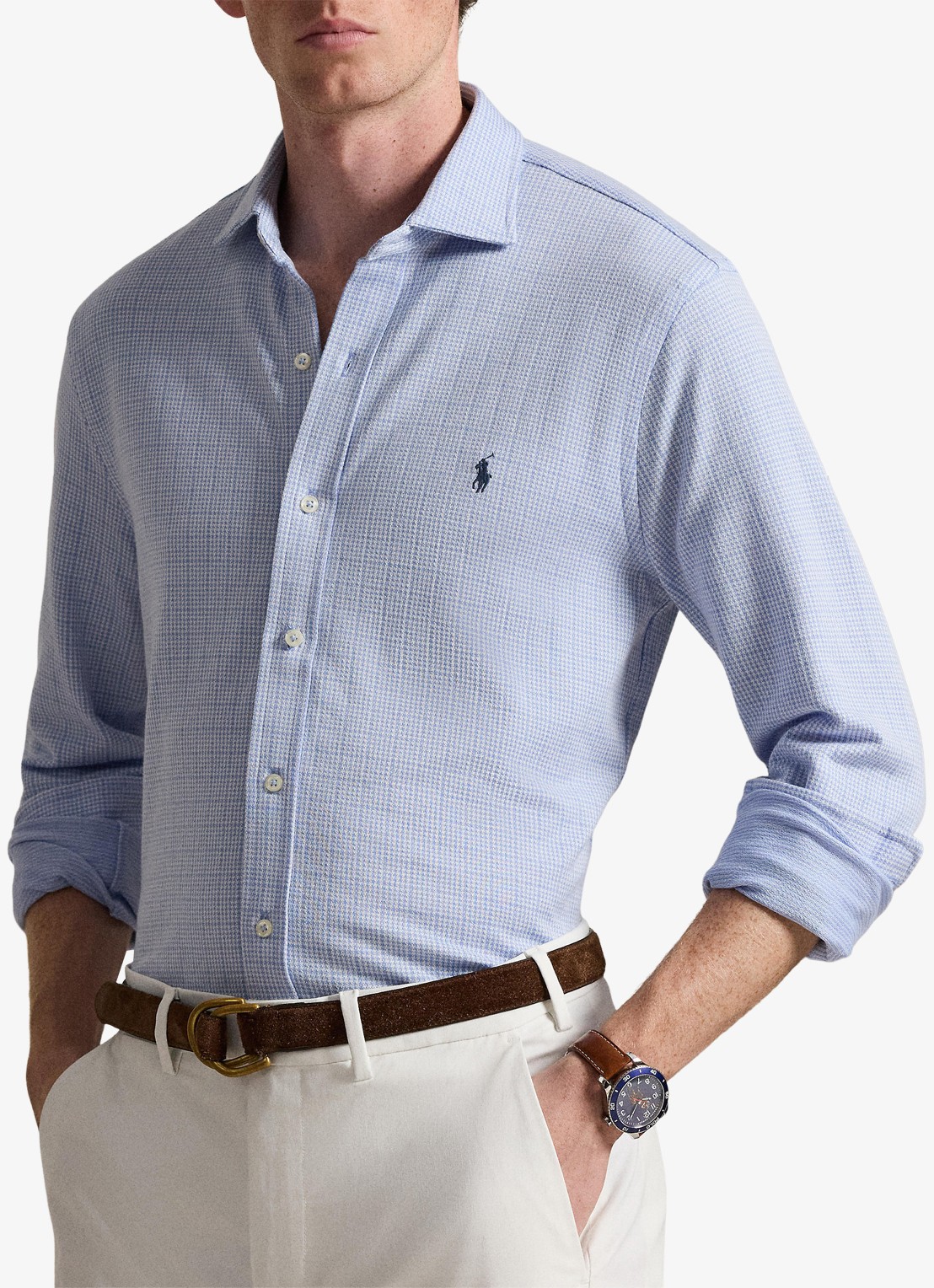 Ralph Lauren Regular fit overhemd met ruitdessin - voorkant 4 zwart