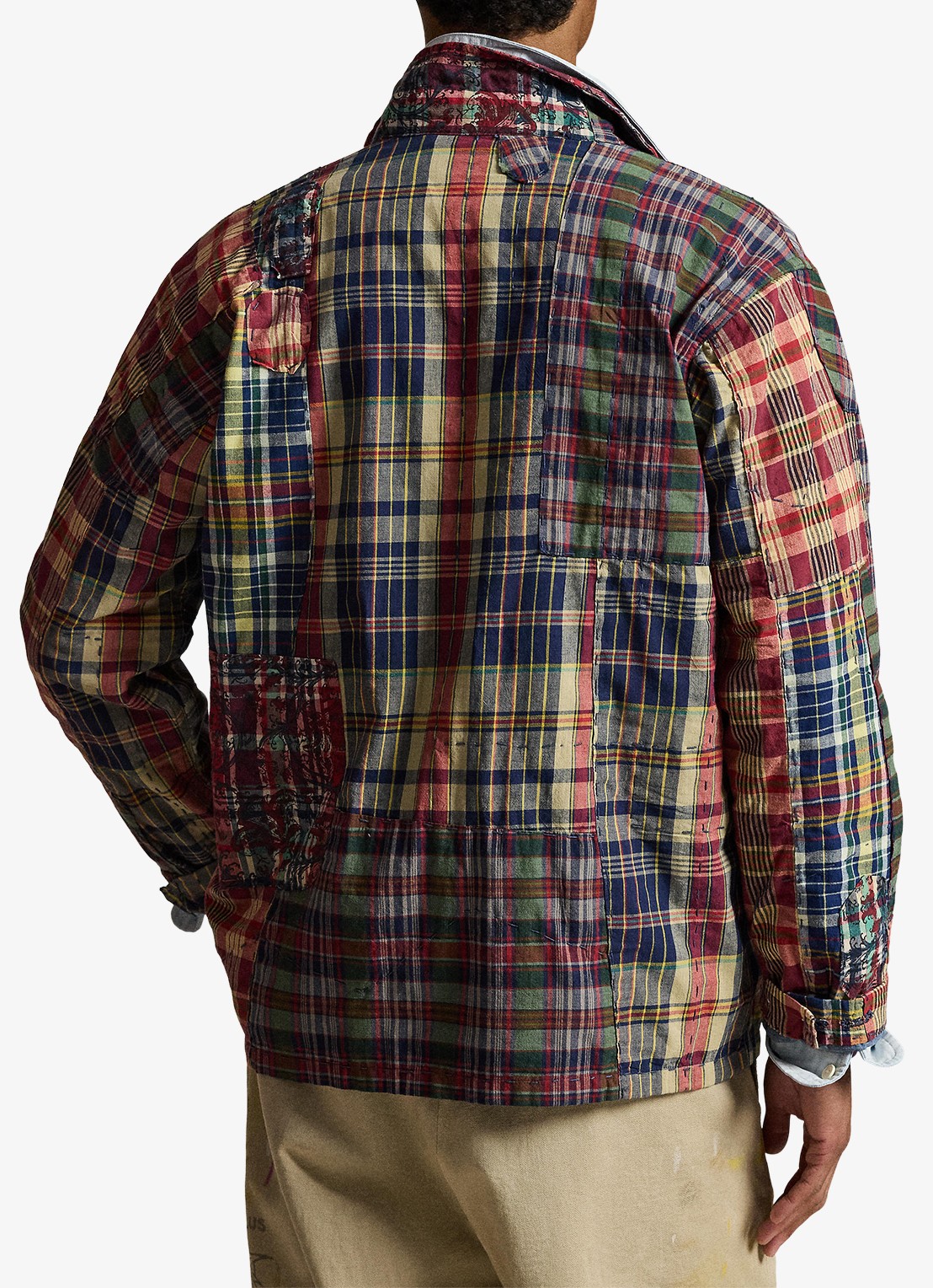 Ralph Lauren Regular fit overhemd met ruitdessin - achterkant madras piecing / rood