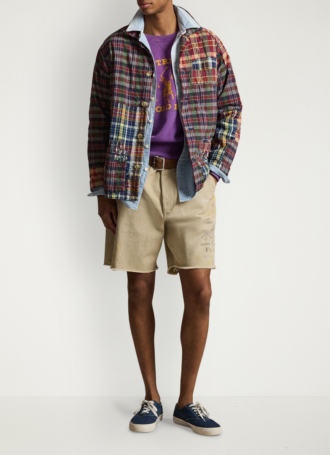 Ralph Lauren Regular fit overhemd met ruitdessin - detail 4 madras piecing / rood