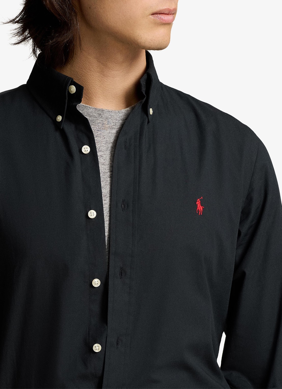 Ralph Lauren Regular fit overhemd met streepprint - detail 3 zwart