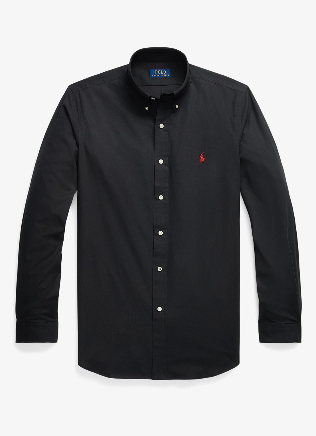 Ralph Lauren Regular fit overhemd met streepprint - voorkant 4 zwart