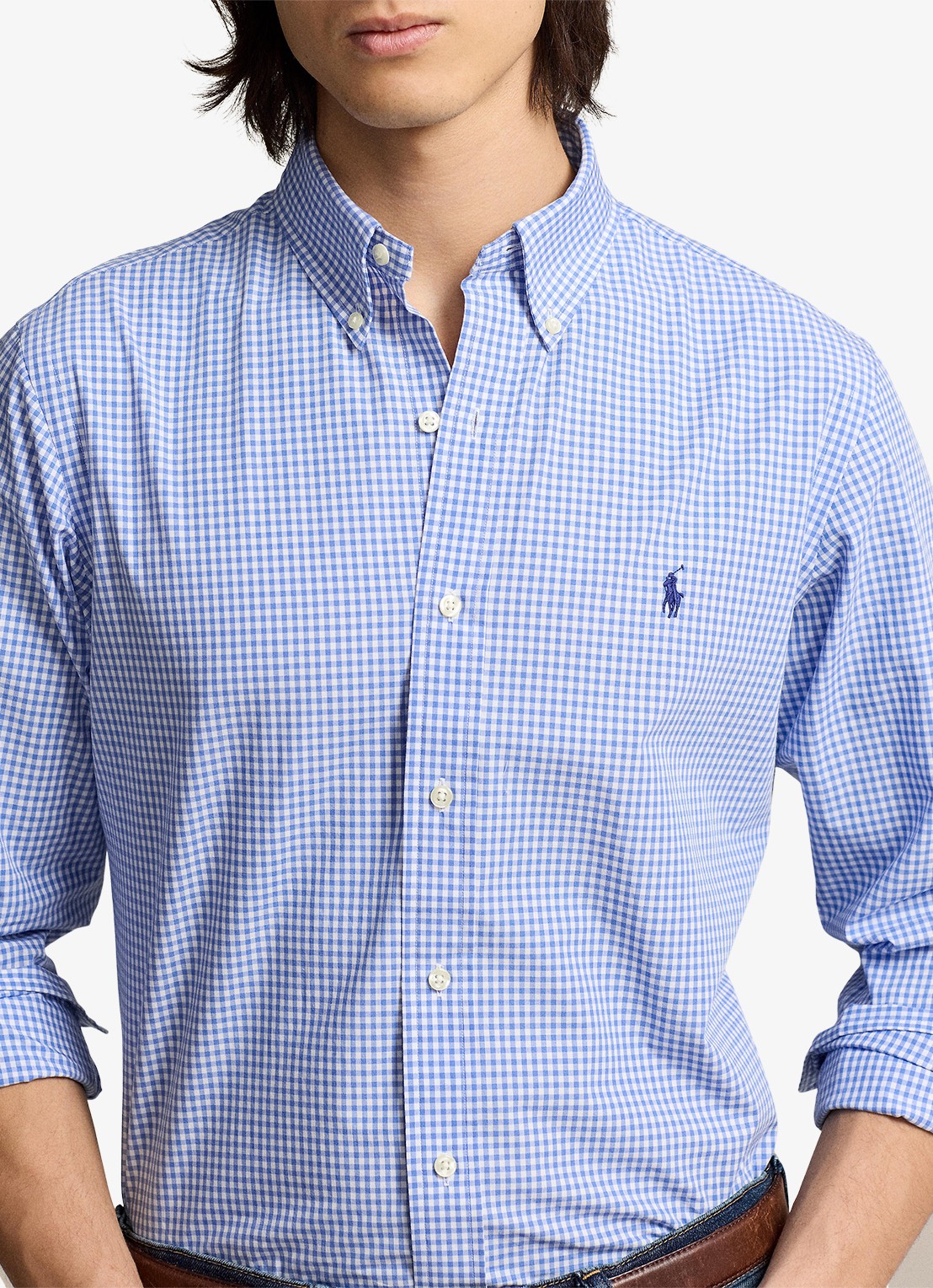 Ralph Lauren Regular fit overhemd met streepprint - detail 5 blue / white check