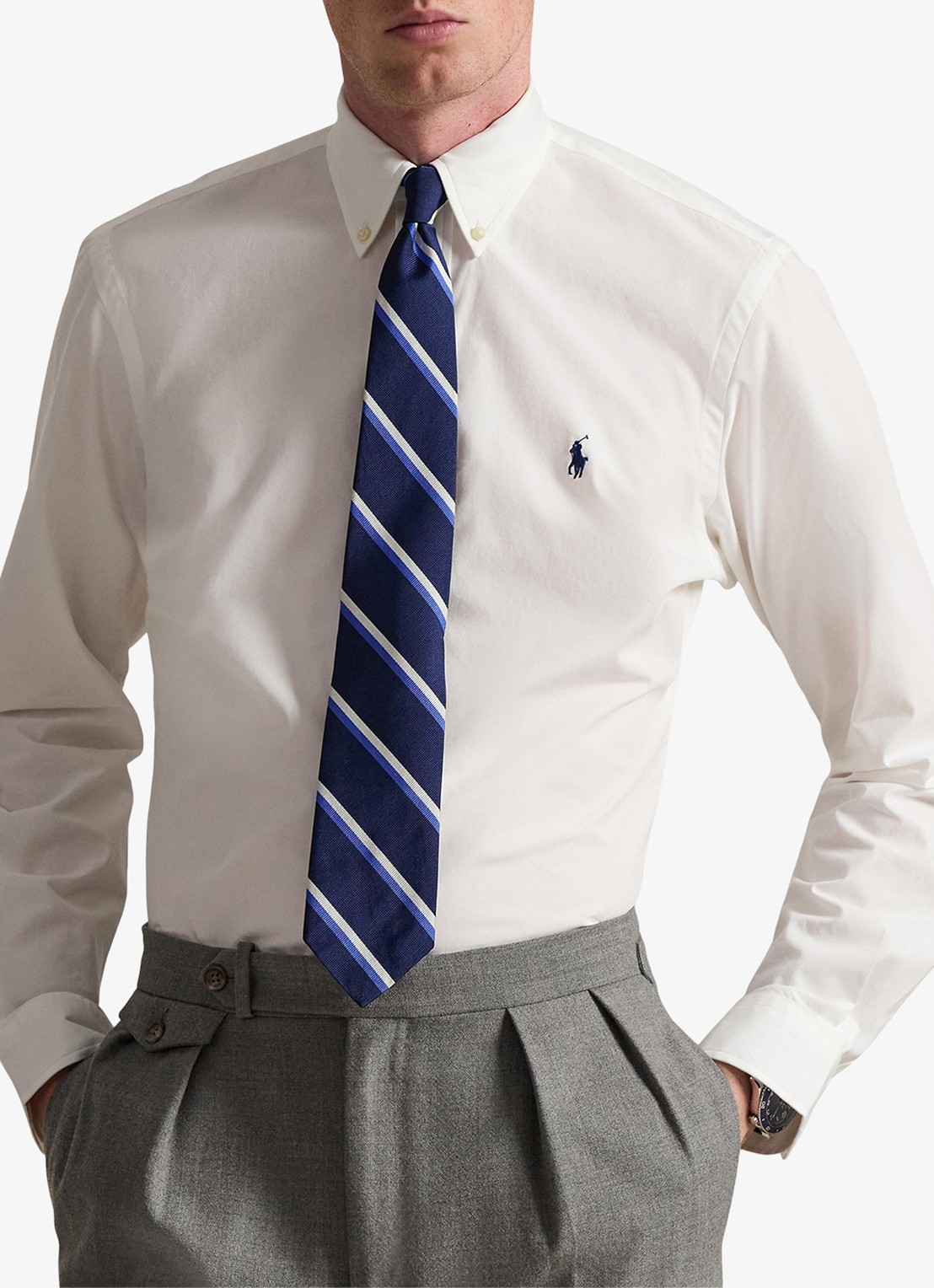 Ralph Lauren Regular fit overhemd met streepprint - detail 2 white