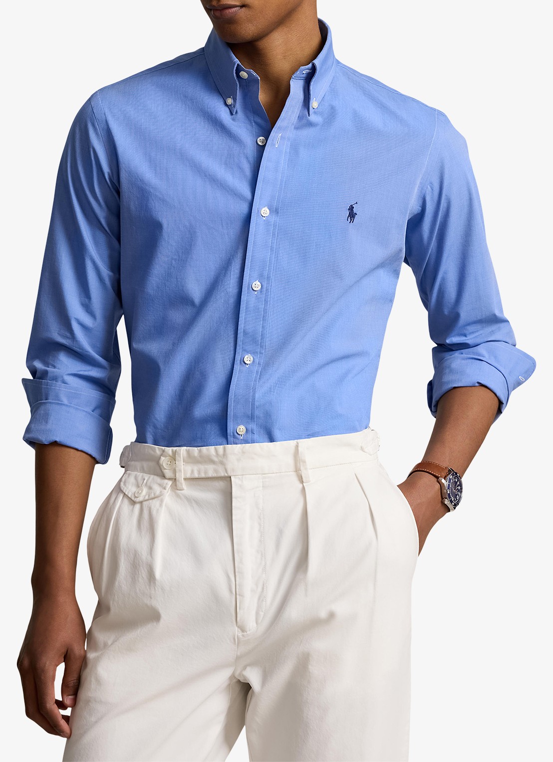 Ralph Lauren Regular fit overhemd met streepprint - detail 2 blue end on end
