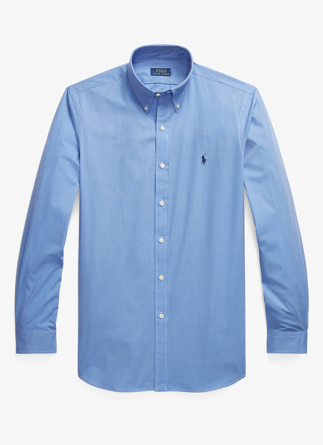 Ralph Lauren Regular fit overhemd met streepprint - voorkant 4 blue end on end