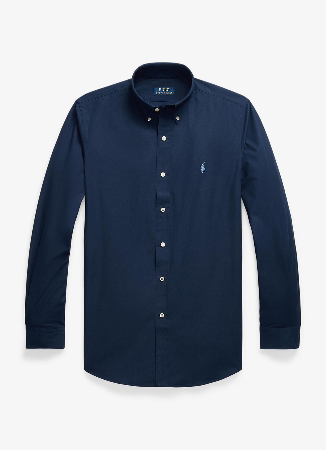 Ralph Lauren Regular fit overhemd met streepprint - voorkant 3 newport navy / donkerblauw