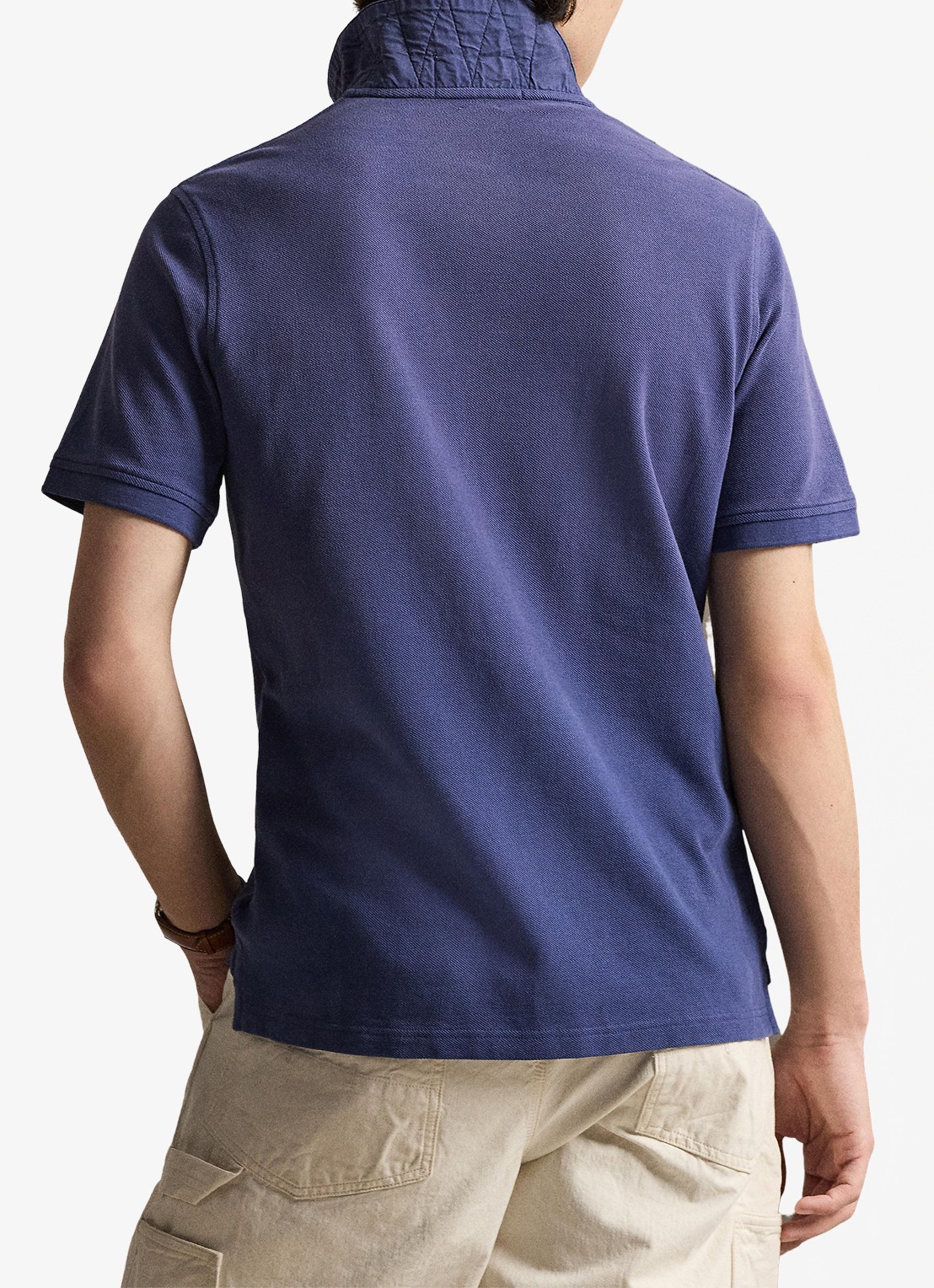 Ralph Lauren Regular fit polo met logo - achterkant light navy / blauw
