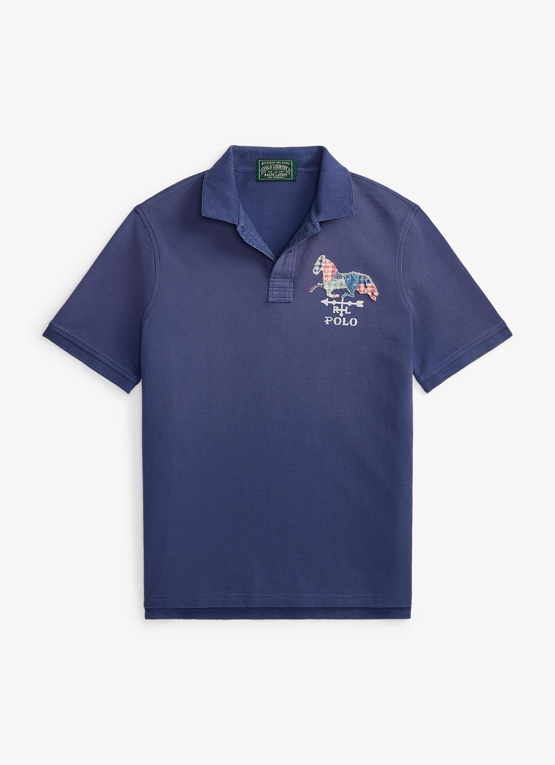Ralph Lauren Regular fit polo met logo - voorkant 2 light navy / blauw