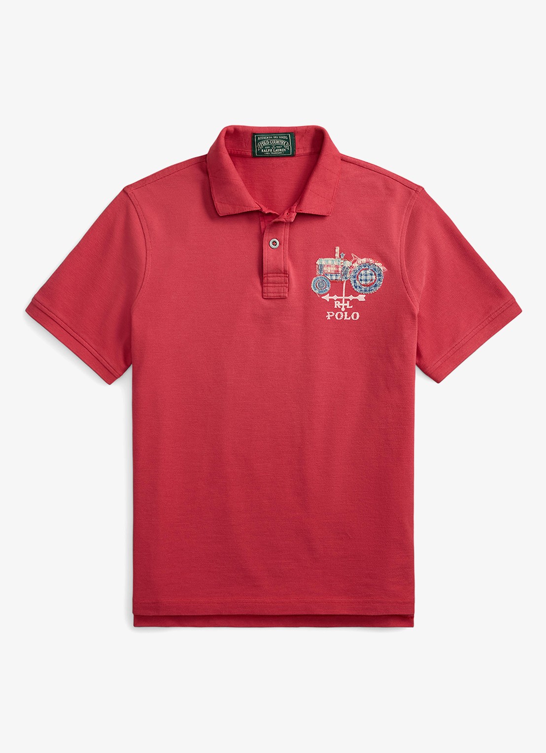 Ralph Lauren Regular fit polo met logo - voorkant sunride red / rood