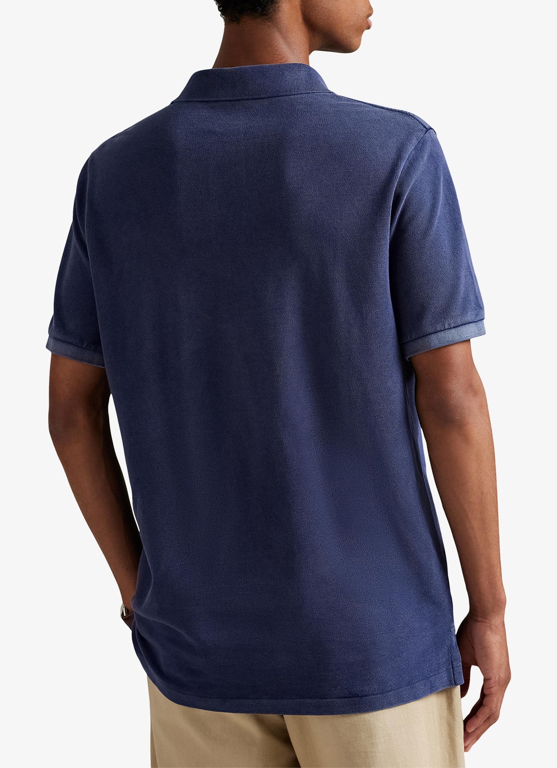 Ralph Lauren Regular fit polo met logoborduring - achterkant 5 dark cobalt/white / kobaltblauw