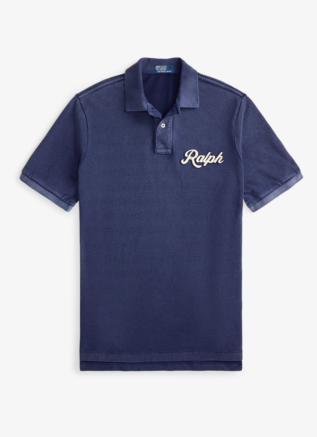 Ralph Lauren Regular fit polo met logoborduring - voorkant dark cobalt/white / kobaltblauw