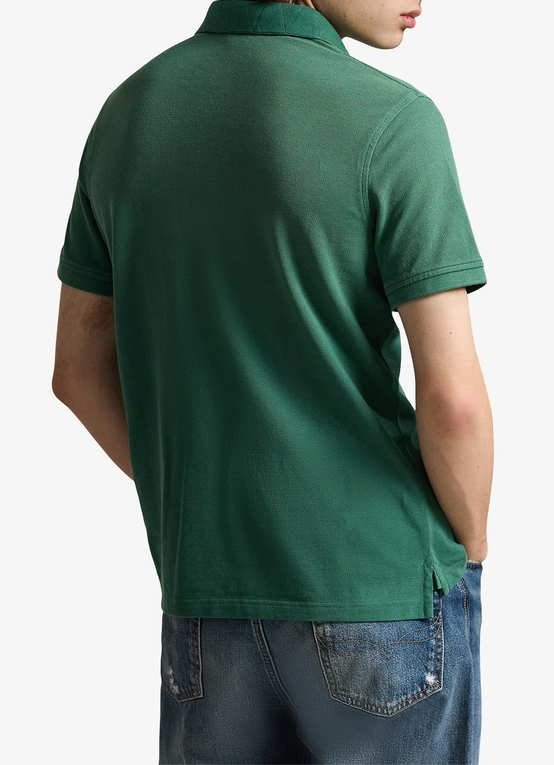 Ralph Lauren Regular fit polo met logoborduring - achterkant groen