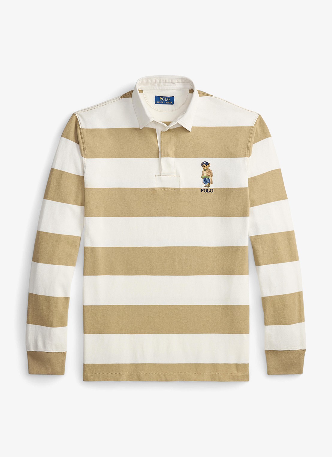 Ralph Lauren Regular fit polo met logoborduring - voorkant 3 camel