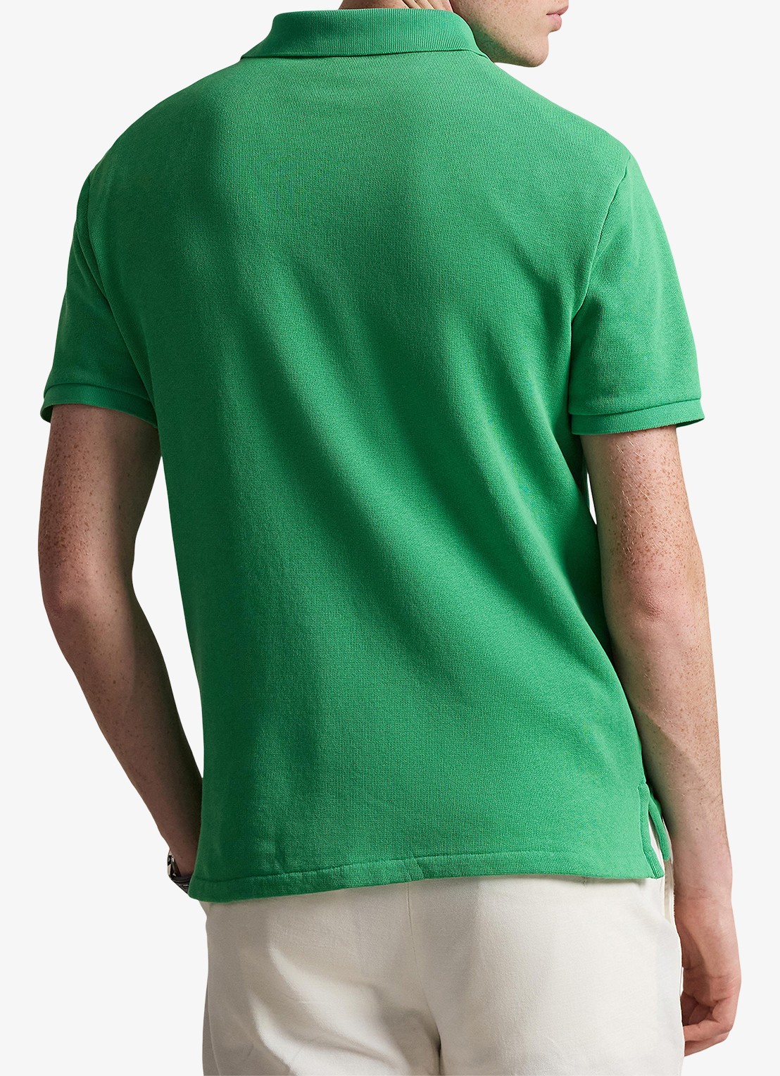 Ralph Lauren Regular fit polo van badstof met logo - achterkant summer emerald / groen