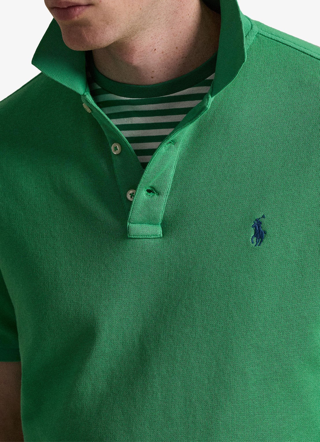 Ralph Lauren Regular fit polo van badstof met logo - detail 5 summer emerald / groen